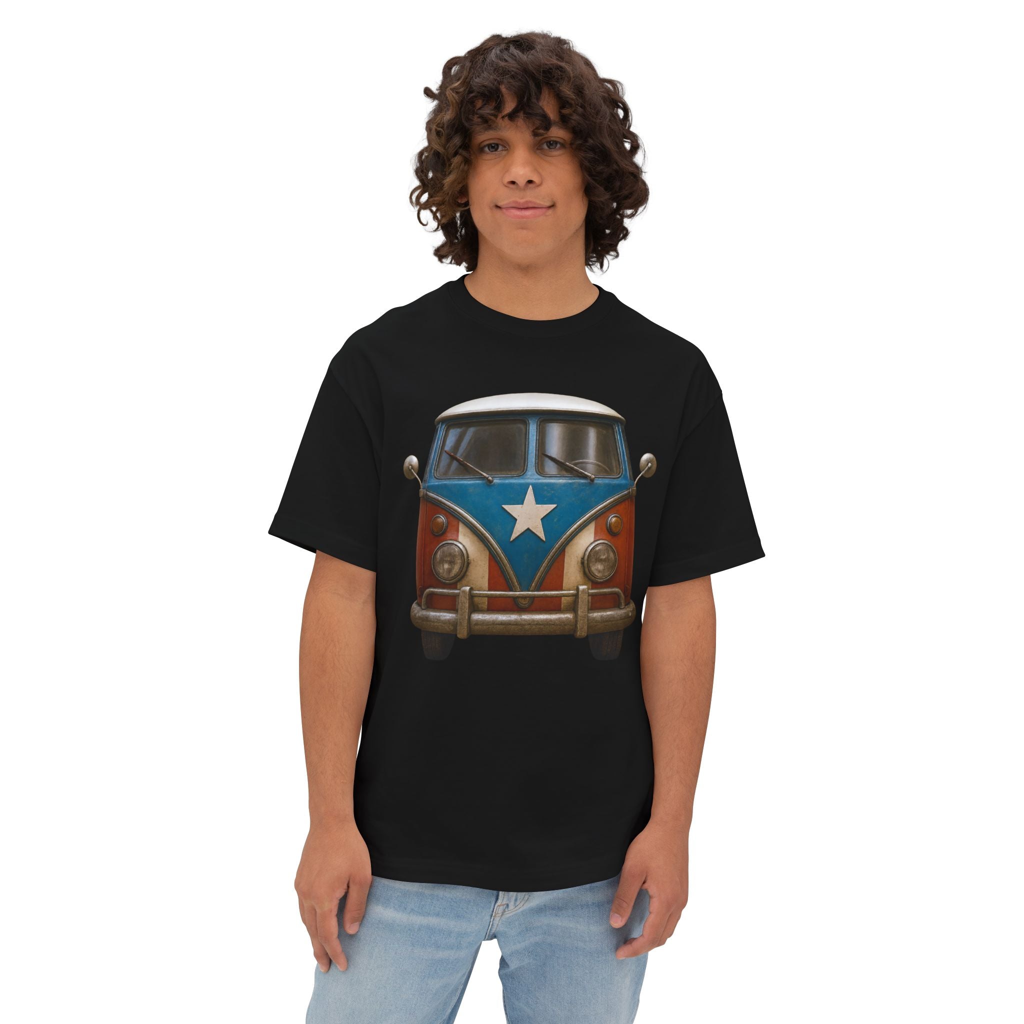 Camiseta Premium front print “La Volky Boricua” – Oversized Heavy Weight 🇵🇷