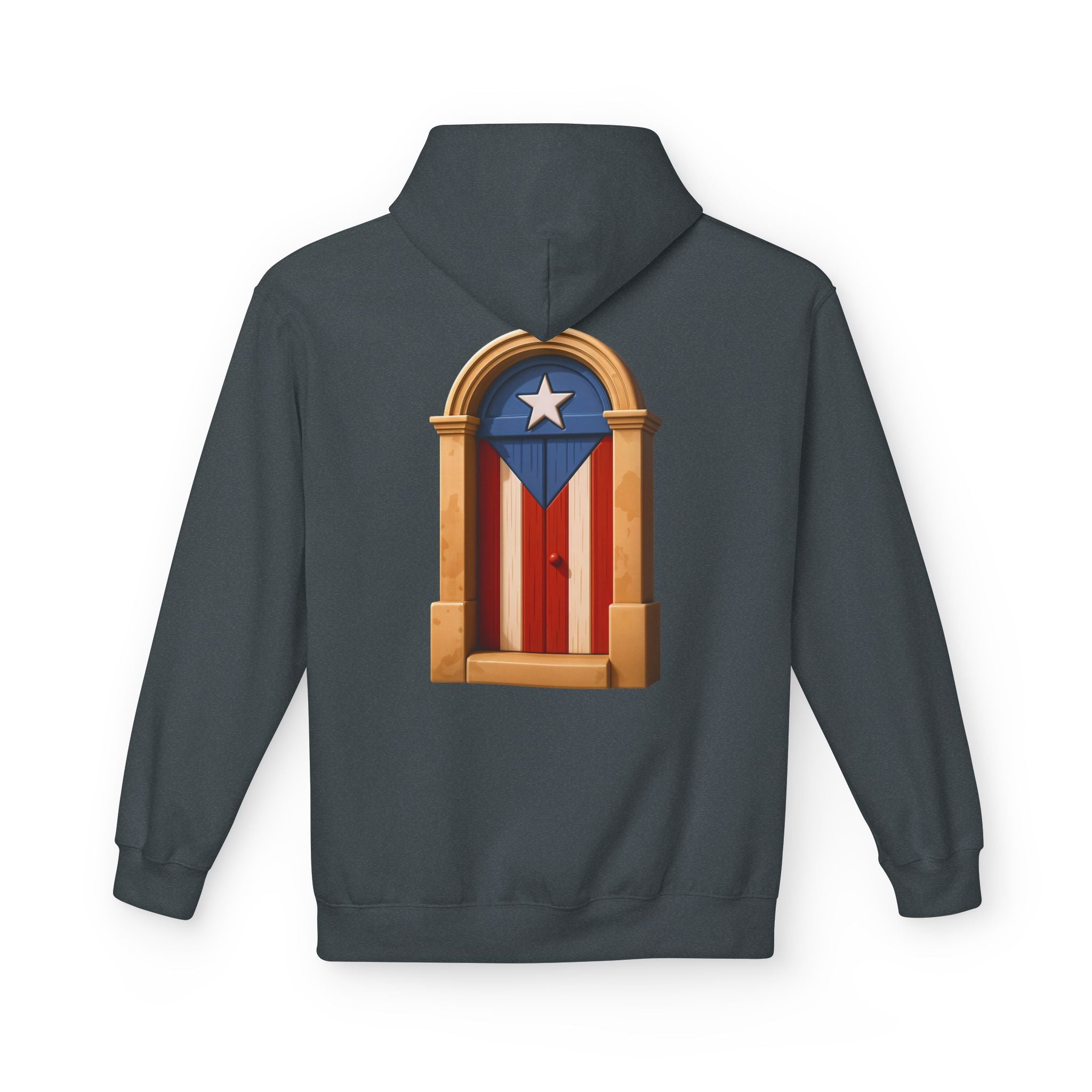 Hoodie Premium “Puerta Boricua” Inspirado en el Viejo San Juan y el Orgullo de Puerto Rico 🇵🇷