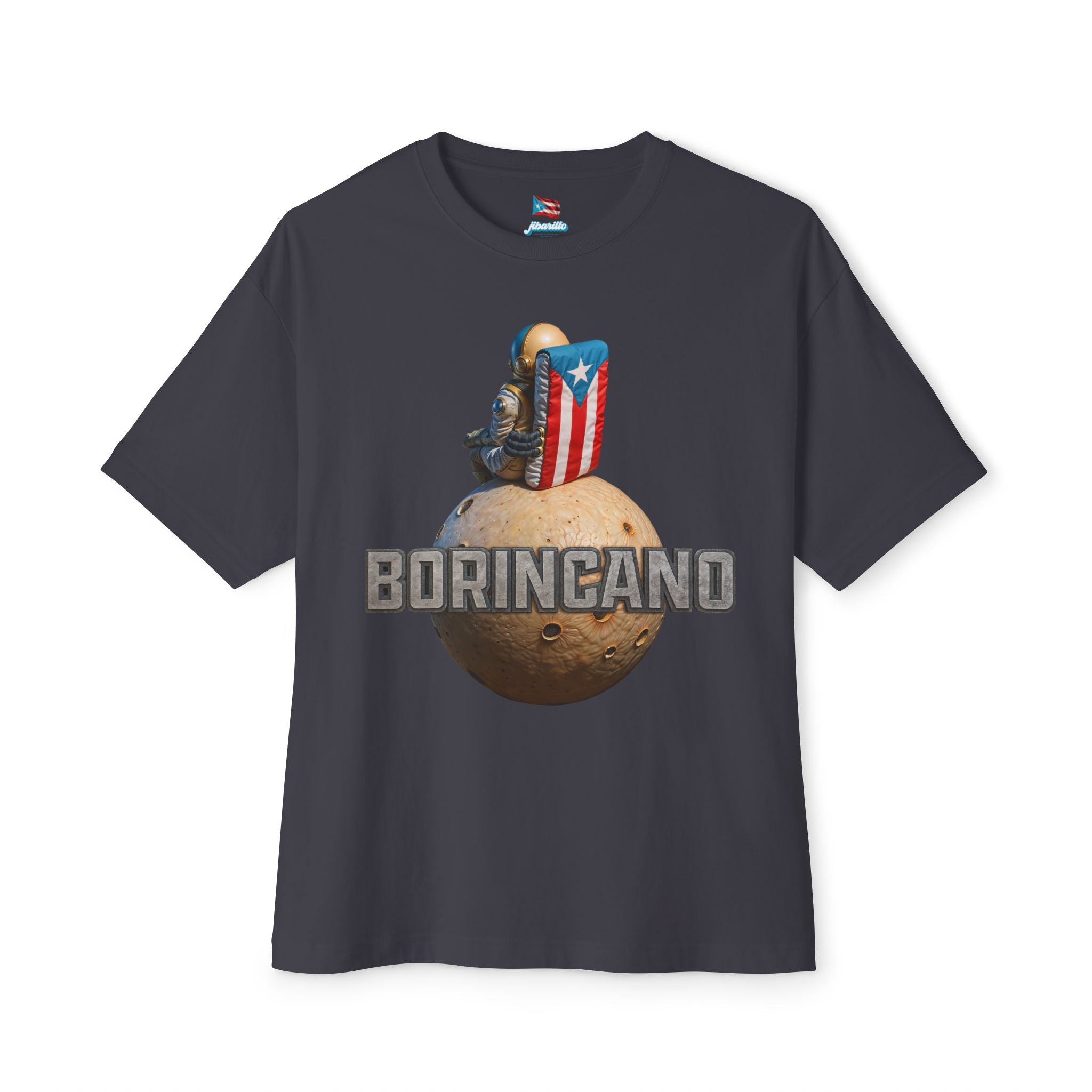 Camiseta Premium Front Print  “Borincano” Oversized Heavy Weight 🇵🇷
