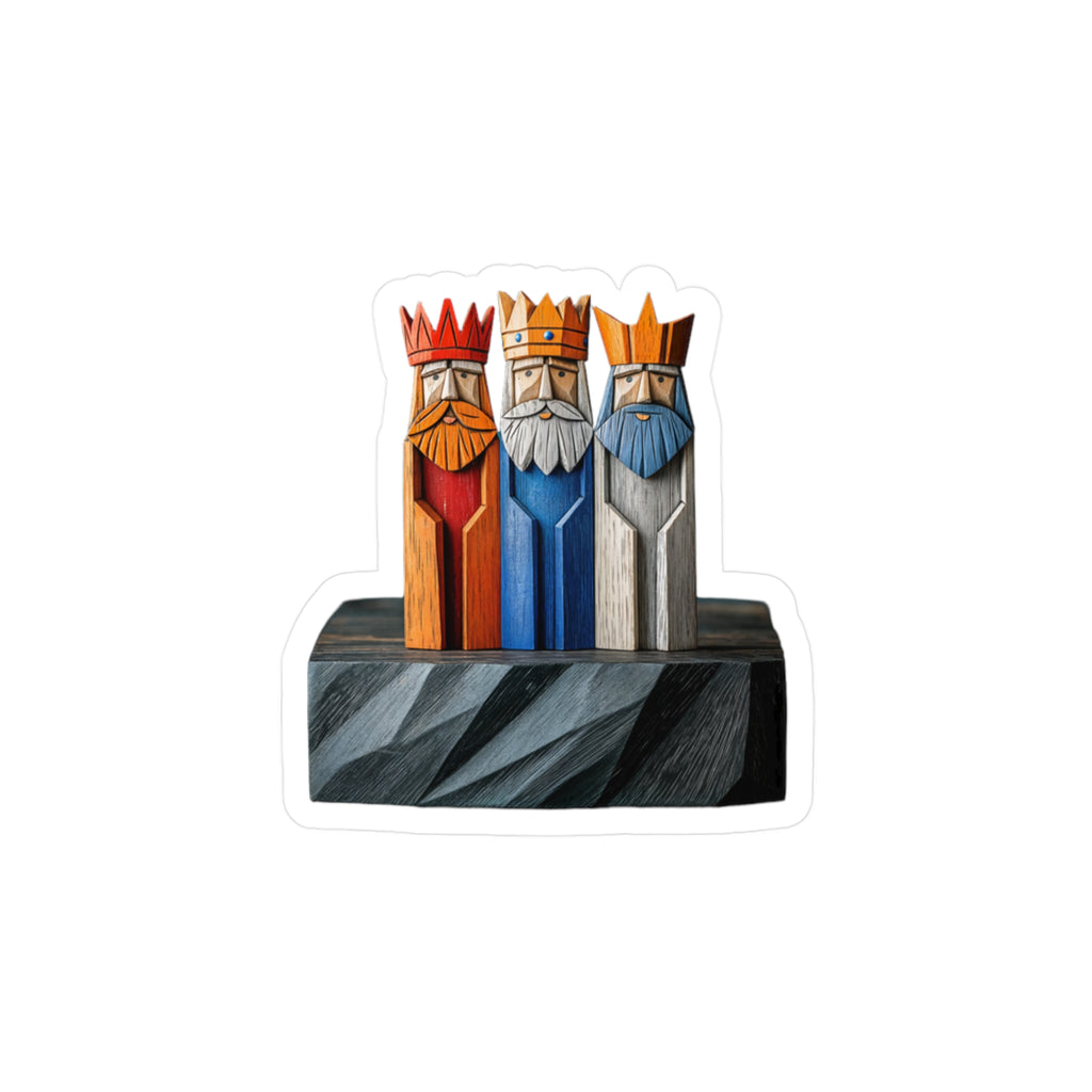 Sticker Tres Reyes Magos Boricuas Tradición de Puerto Rico - Jibarillo