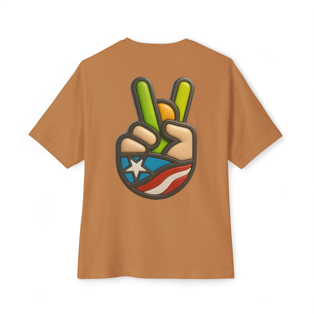 Camiseta Premium double print “Paz Boricua” Orgullo y Cultura de Puerto Rico 🇵🇷