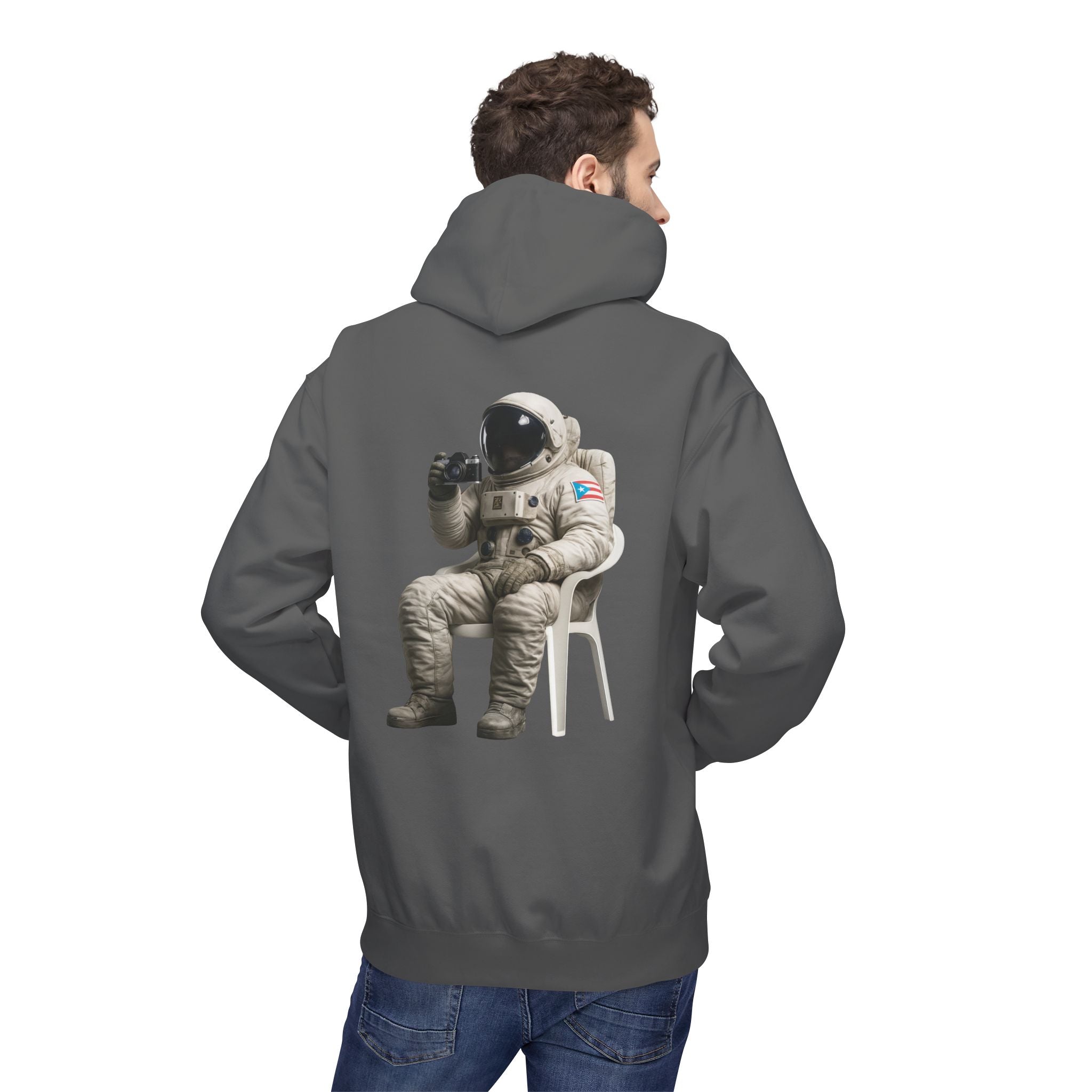 Hoodie Premium “Boricua en la Luna” Astronauta Boricua Midweight Softstyle Fleece 🇵🇷