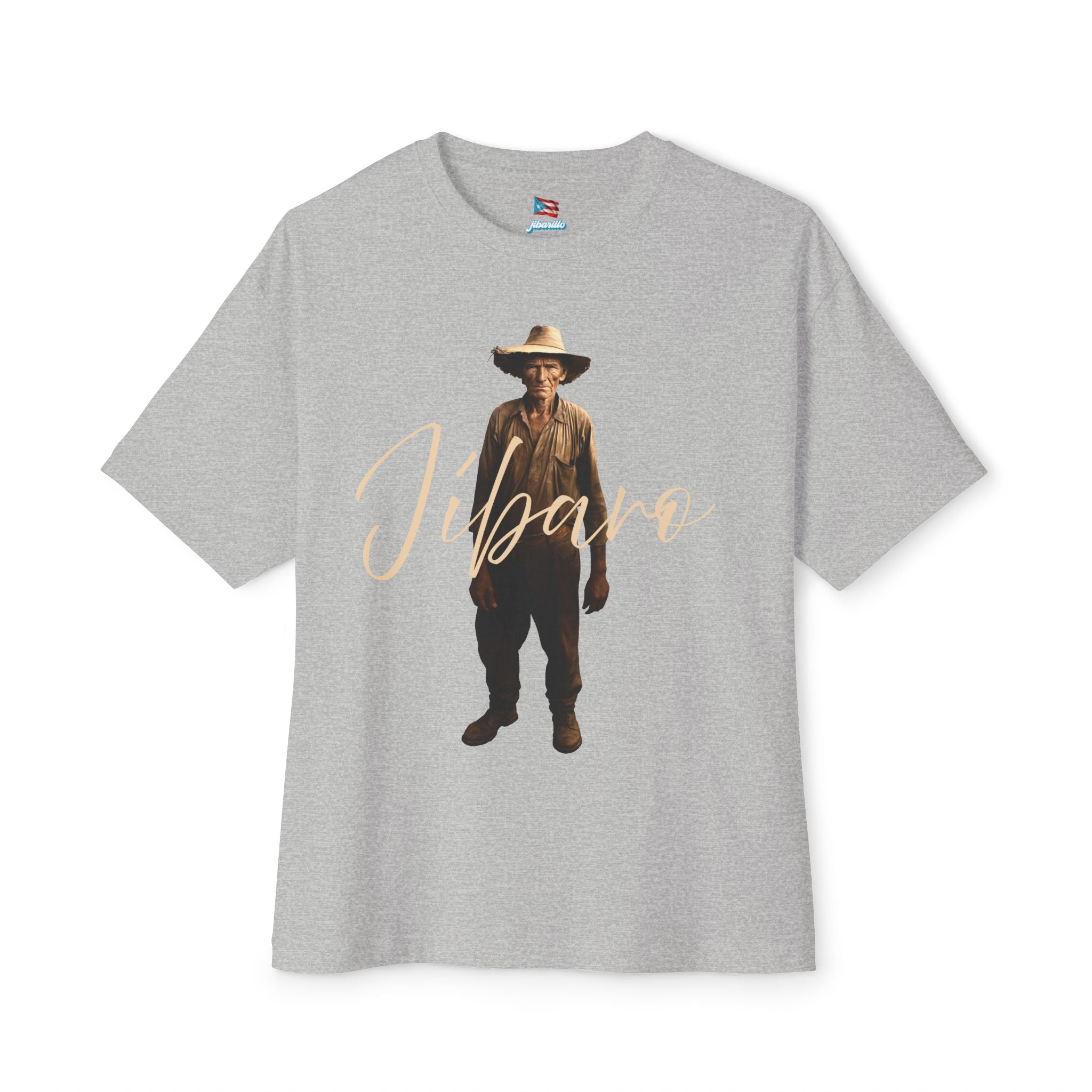 Camiseta Premium front print “Jíbaro” Orgullo de Nuestras Raíces Boricuas Oversized Heavy Weight 🇵🇷