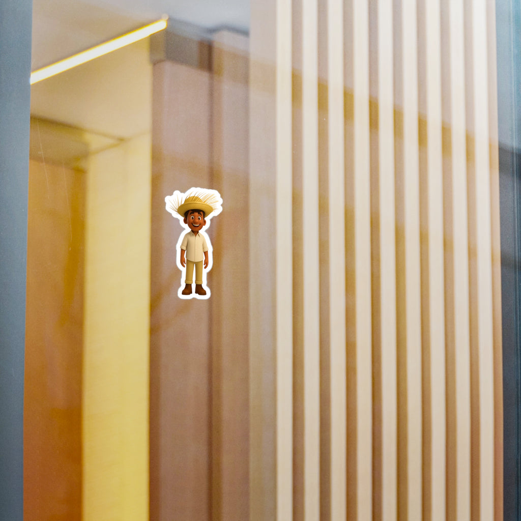 Sticker Jibarito Boricua con Pava Raíces de Puerto Rico - Jibarillo