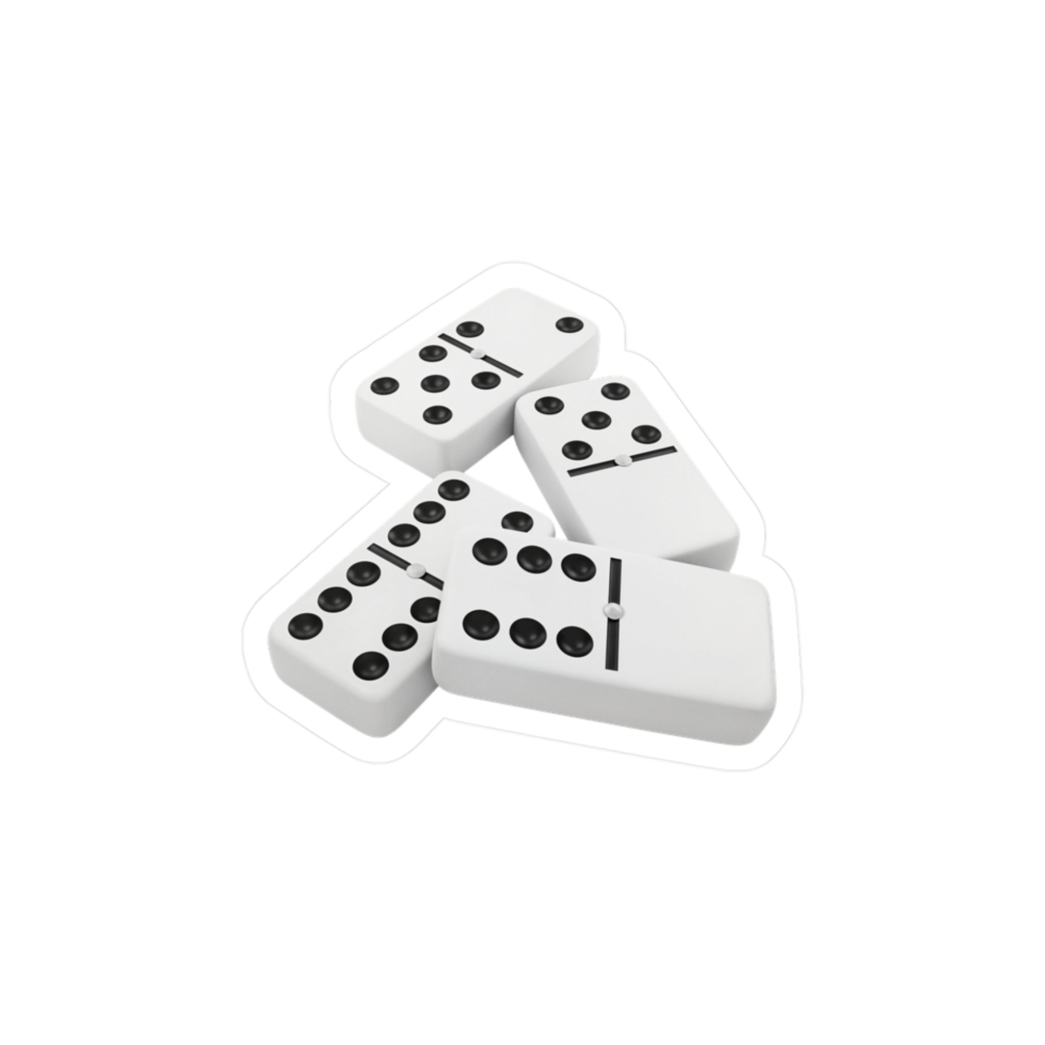 Sticker Dominó Boricua Stickers de Puerto Rico - Jibarillo