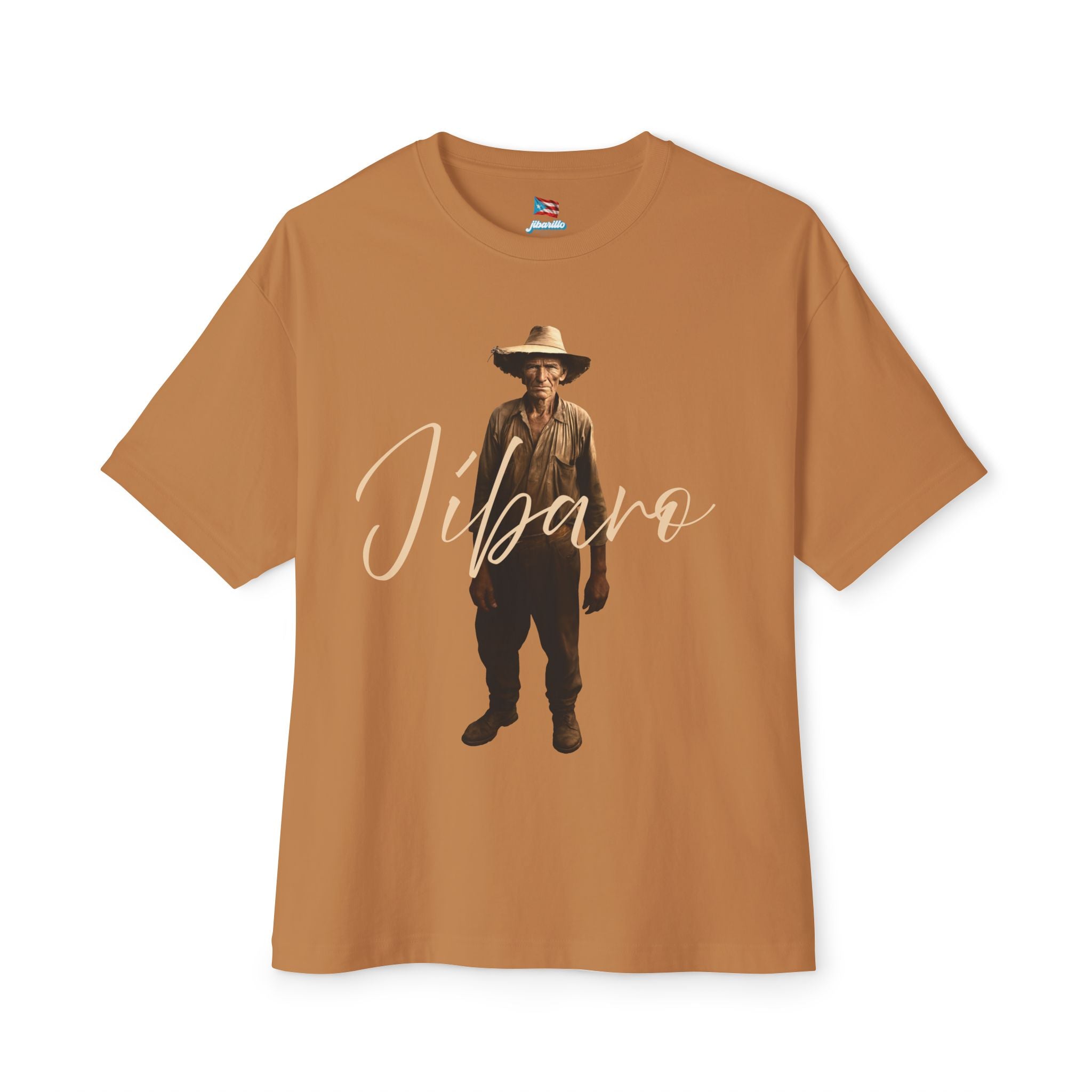 Camiseta Premium front print “Jíbaro” Orgullo de Nuestras Raíces Boricuas Oversized Heavy Weight 🇵🇷