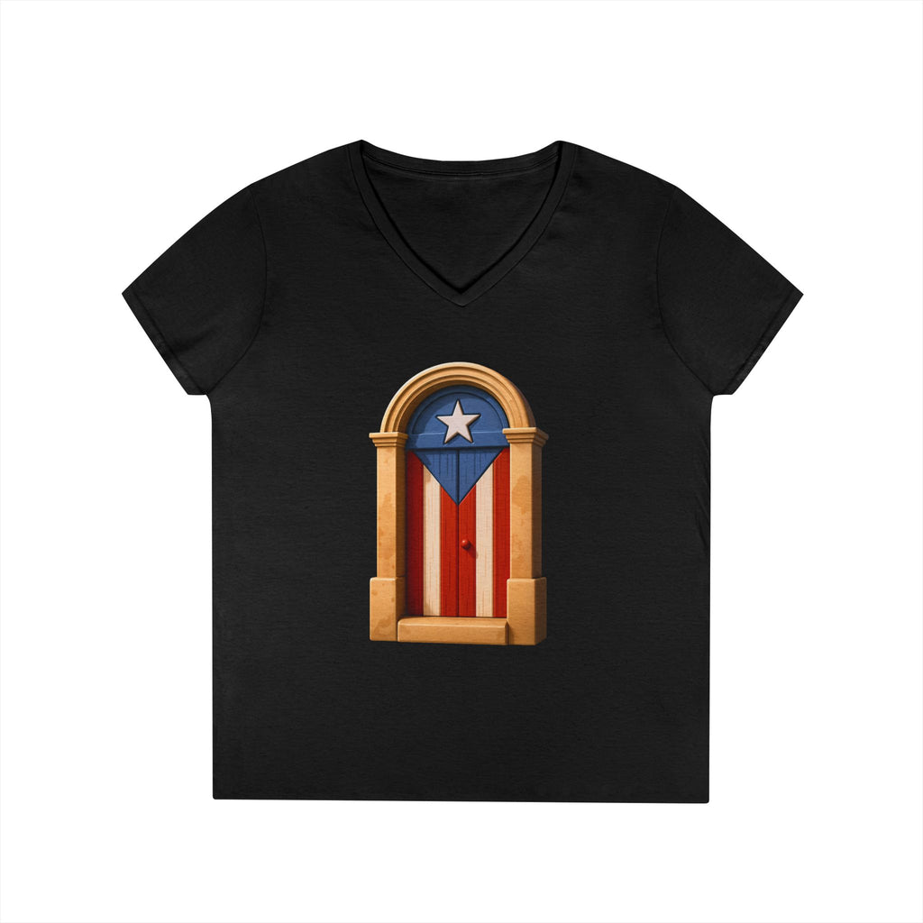 Camiseta V-Neck “Puerta de San Juan” Orgullo y Tradición de Puerto Rico 🇵🇷