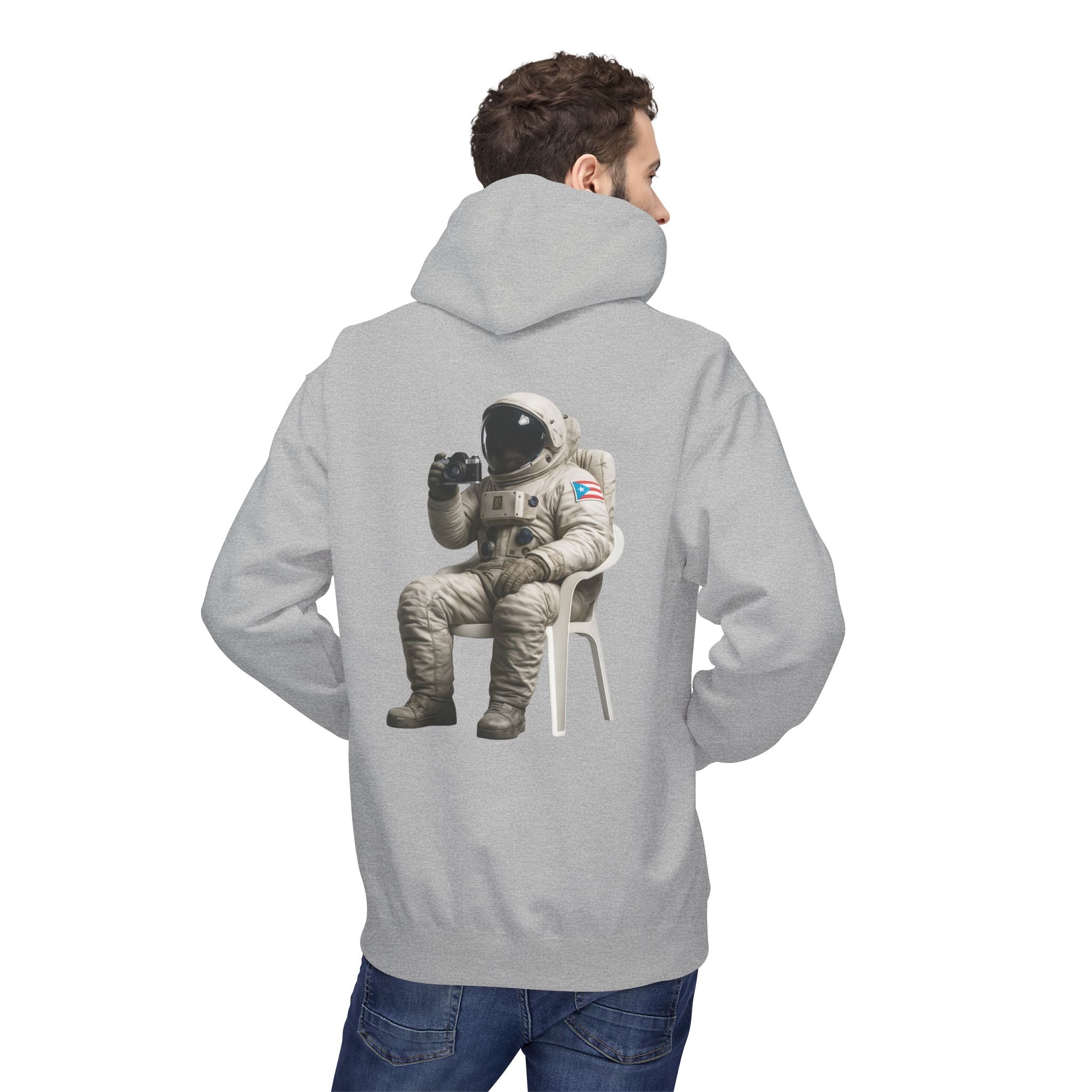 Hoodie Premium “Boricua en la Luna” Astronauta Boricua Midweight Softstyle Fleece 🇵🇷