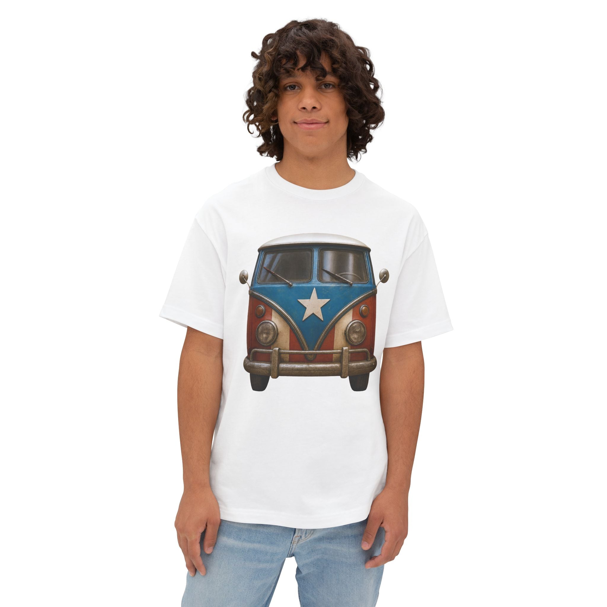 Camiseta Premium front print “La Volky Boricua” – Oversized Heavy Weight 🇵🇷