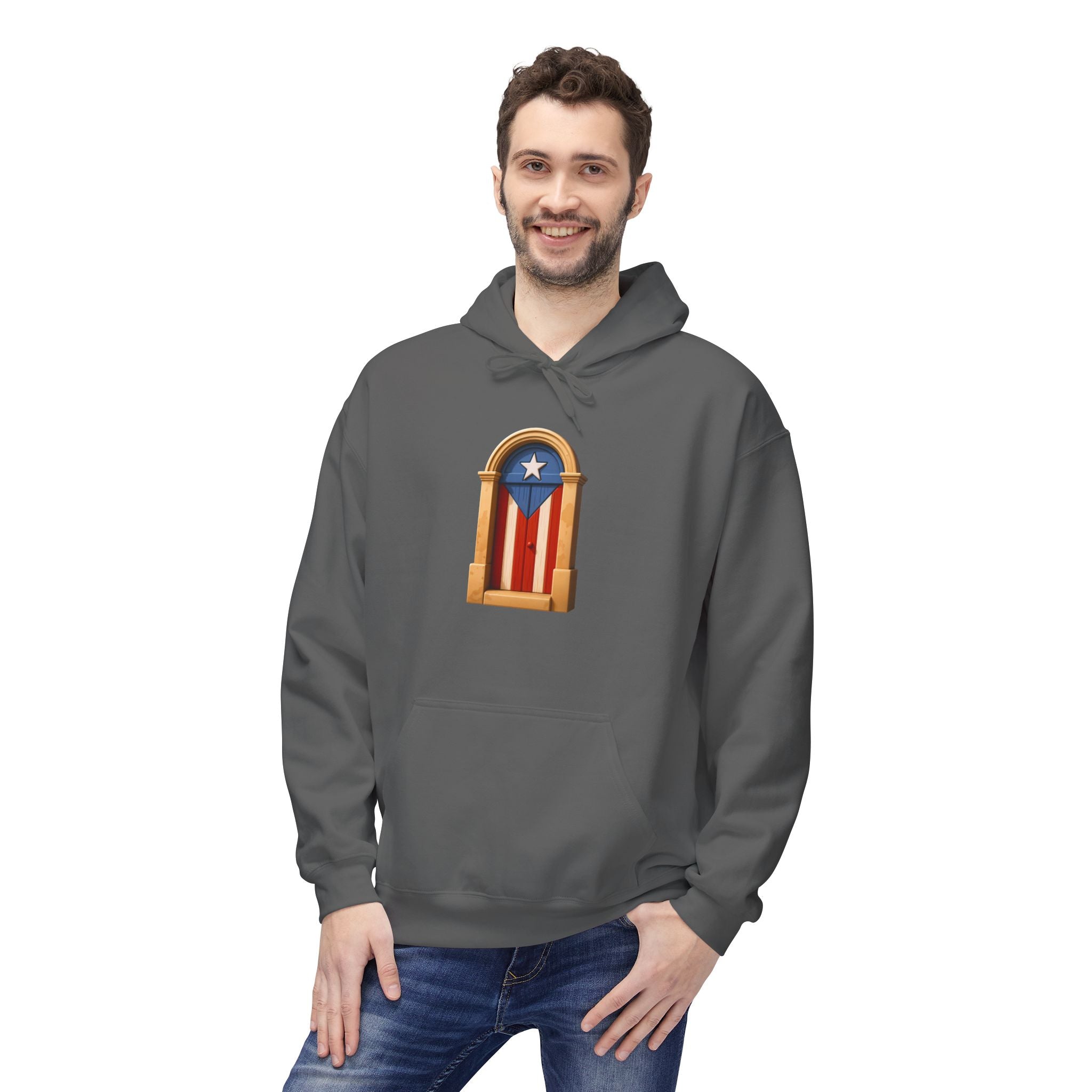 Hoodie Premium “Puerta Boricua” Inspirado en el Viejo San Juan y el Orgullo de Puerto Rico 🇵🇷