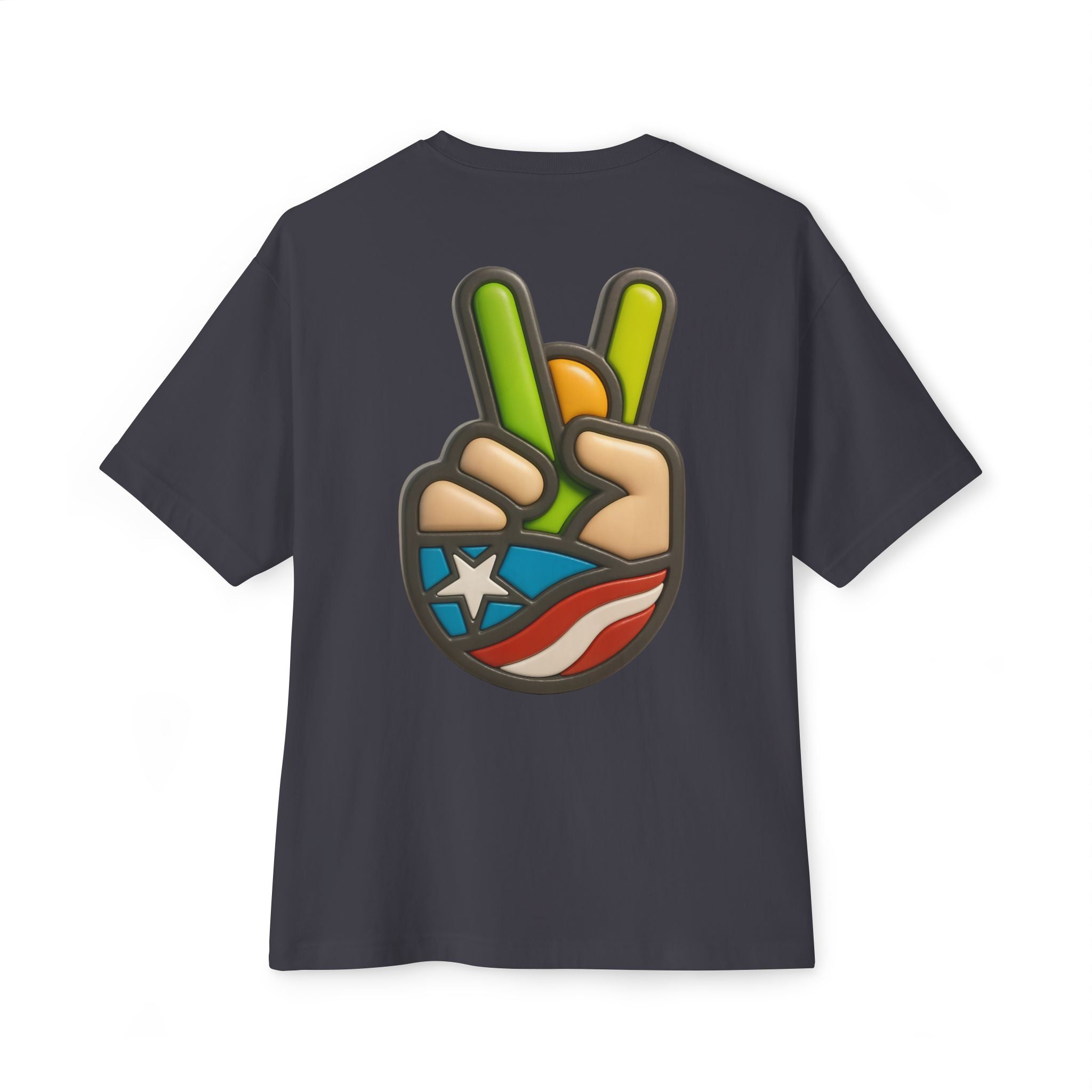 Camiseta Premium double print “Paz Boricua” Orgullo y Cultura de Puerto Rico 🇵🇷