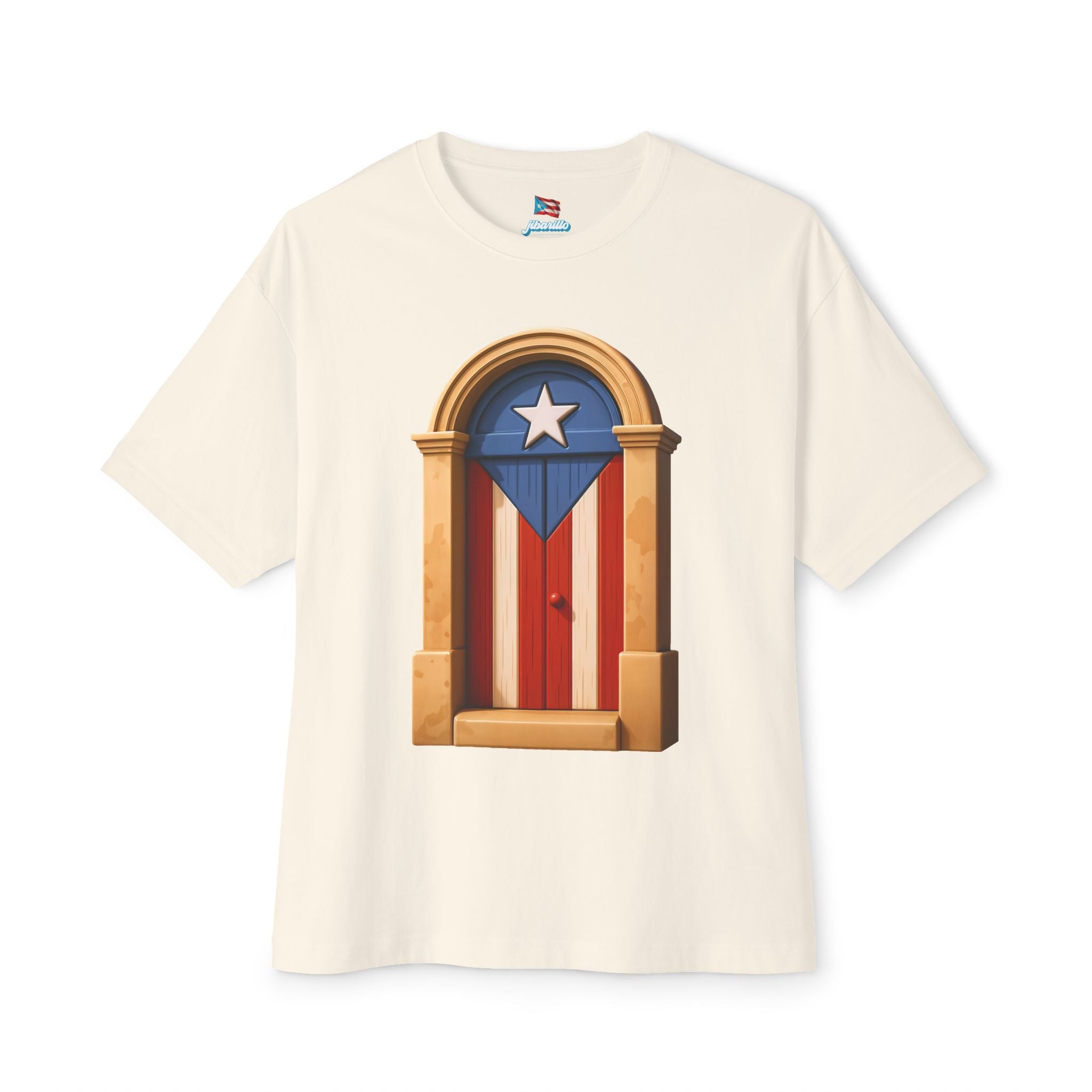 Camiseta Premium “Puerta Boricua” Oversized Heavy Weight 🇵🇷