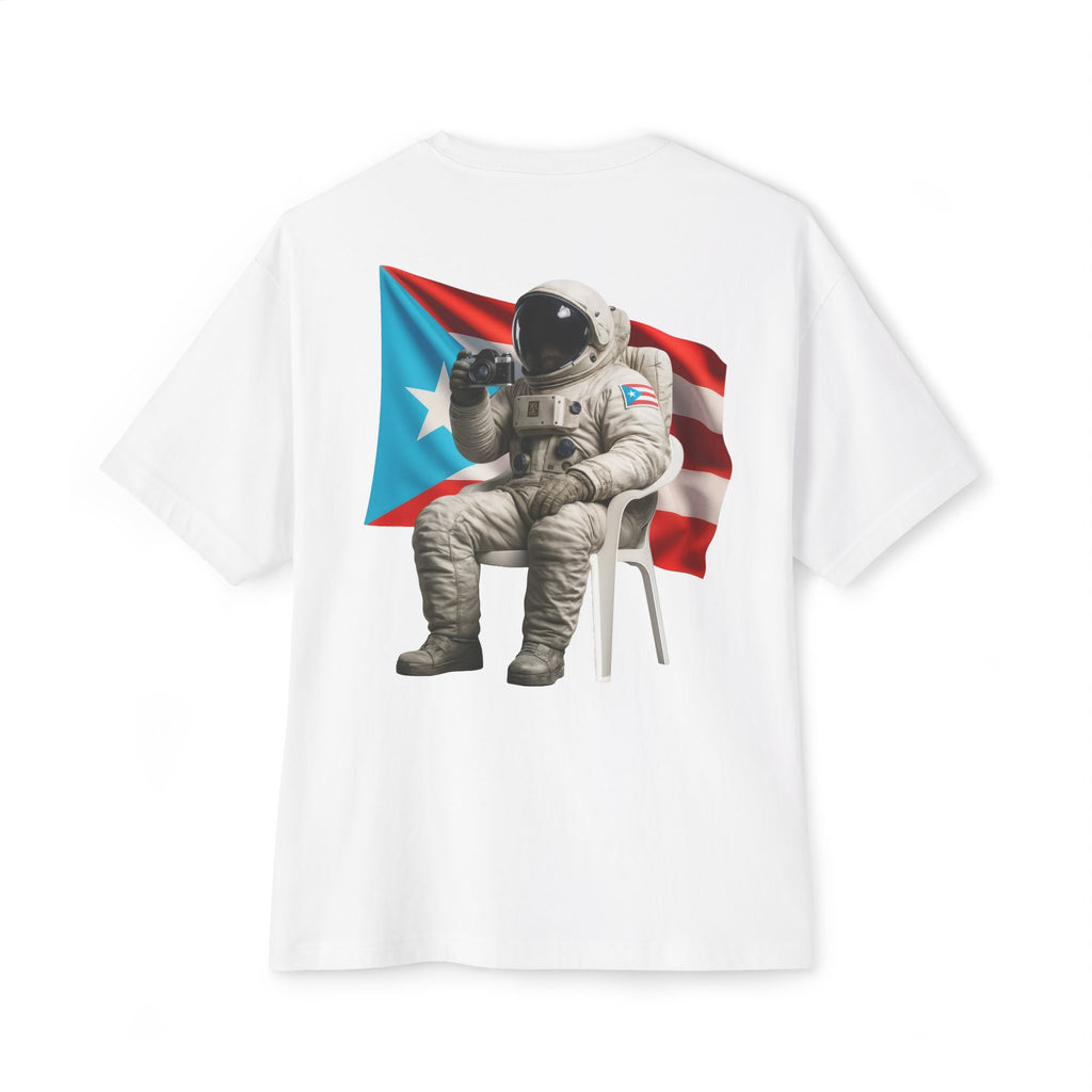 Camiseta Premium “Boricua en la Luna” Astronauta Boricua Oversized Heavy Weight 🇵🇷