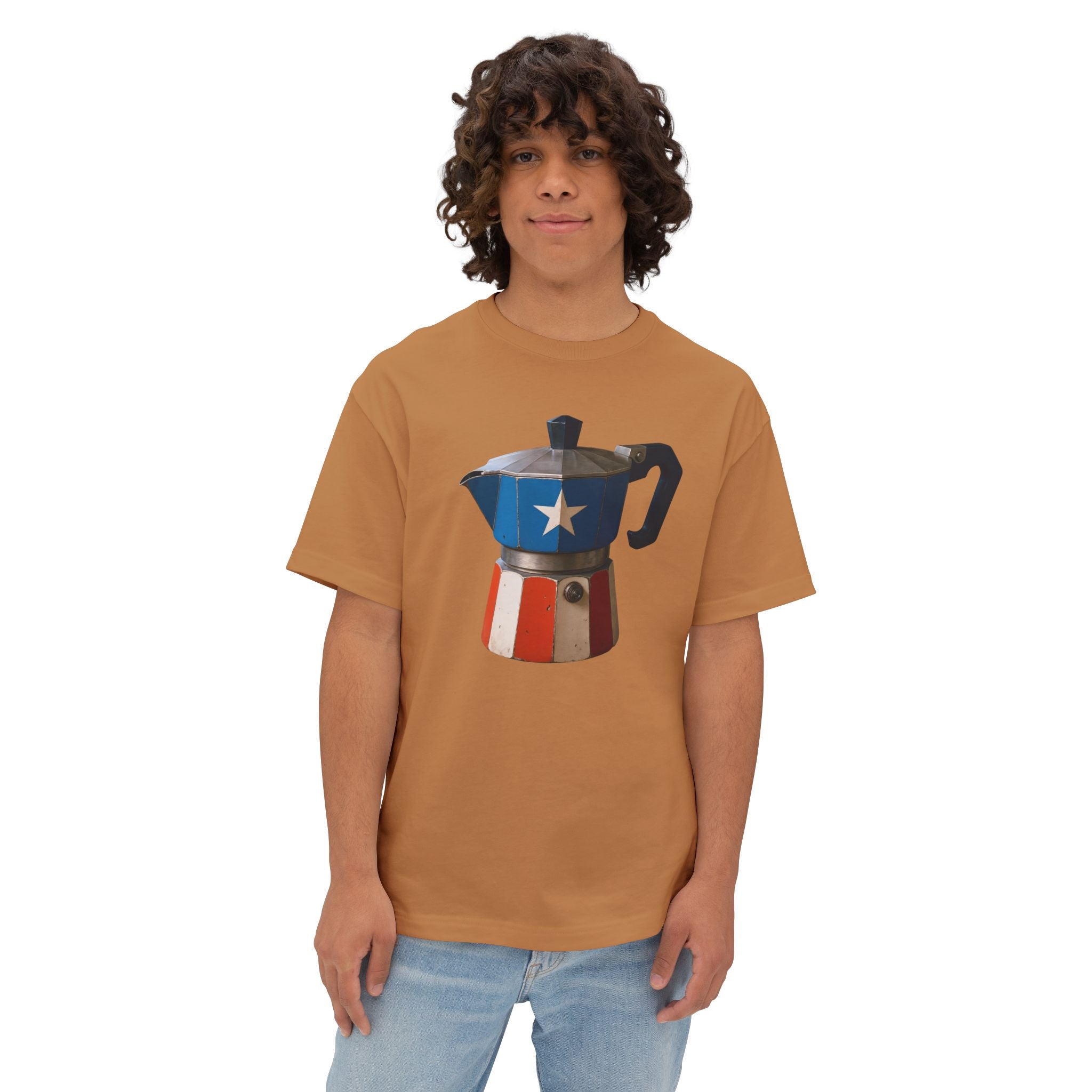 Camiseta Premium front print “Greca Boricua” – Oversized Heavy Weight 🇵🇷