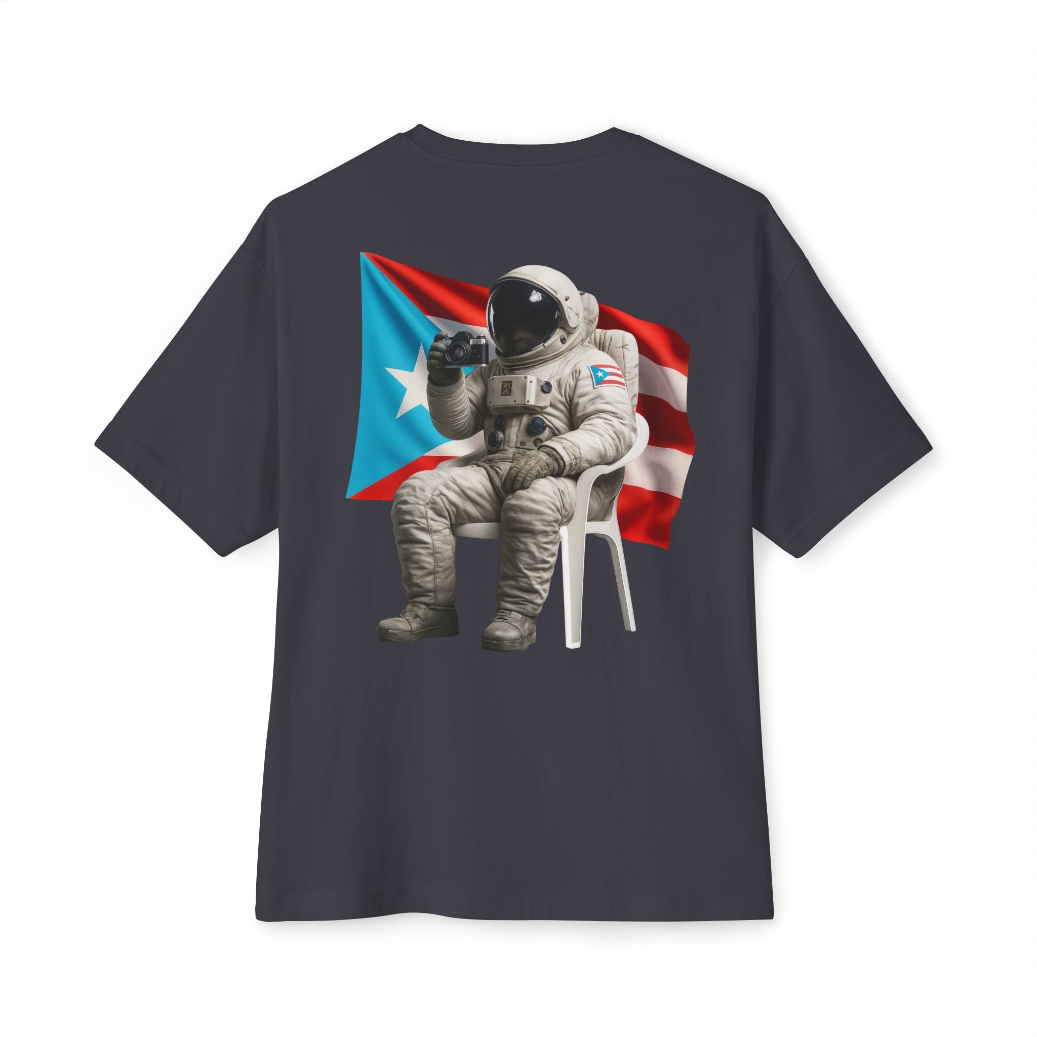 Camiseta Premium “Boricua en la Luna” Astronauta Boricua Oversized Heavy Weight 🇵🇷