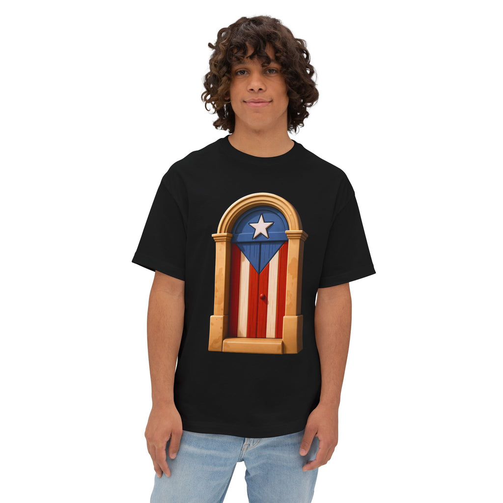 Camiseta Premium “Puerta Boricua” Oversized Heavy Weight 🇵🇷