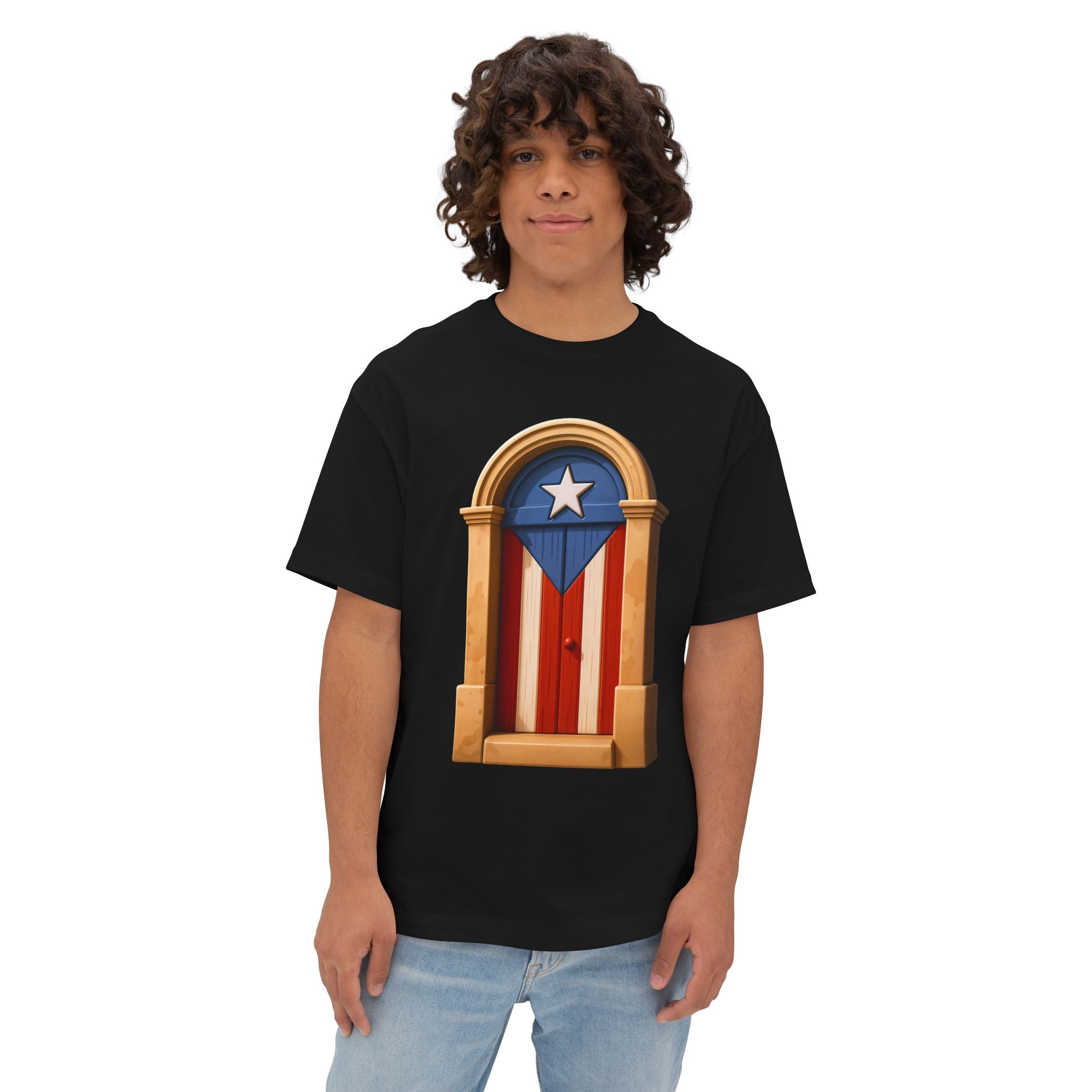 Camiseta Premium “Puerta Boricua” Oversized Heavy Weight 🇵🇷