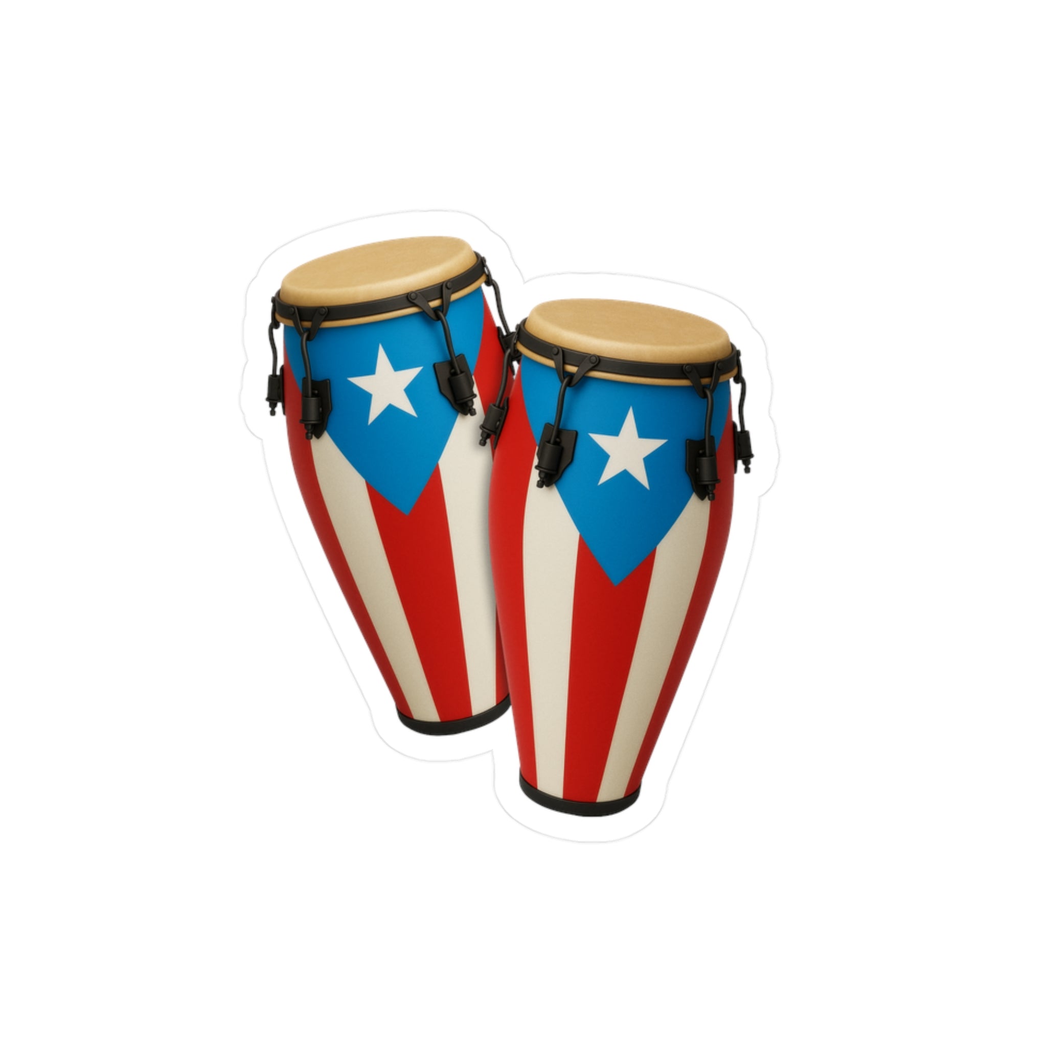 Sticker Congas Boricuas Ritmo y Cultura de Puerto Rico - Jibarillo