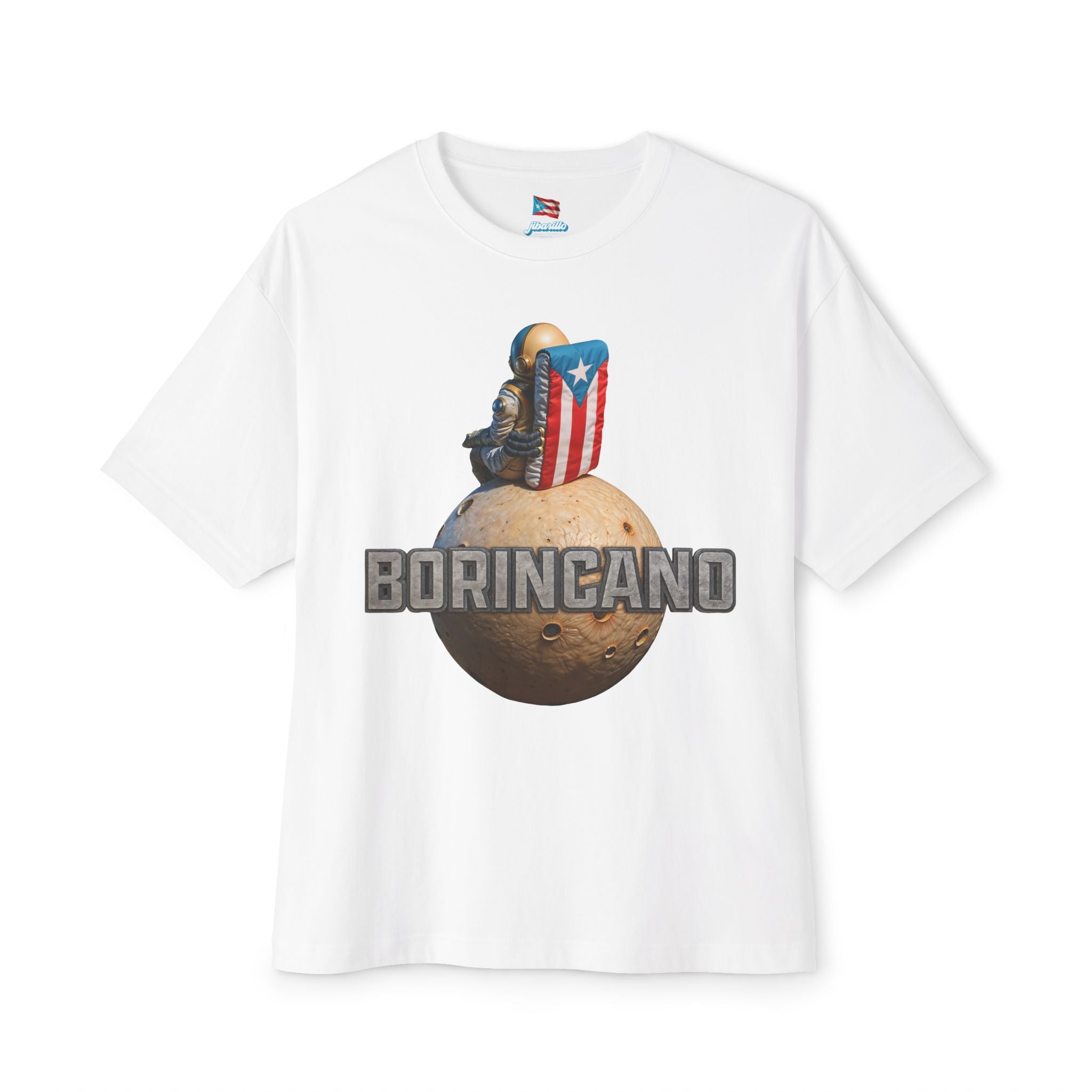 Camiseta Premium Front Print  “Borincano” Oversized Heavy Weight 🇵🇷
