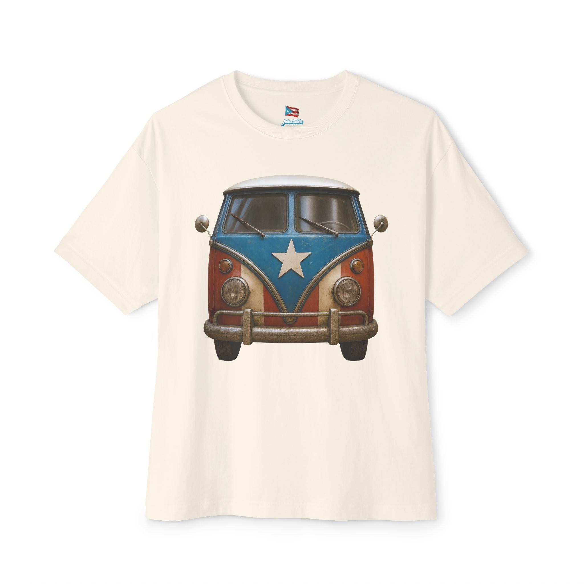 Camiseta Premium front print “La Volky Boricua” – Oversized Heavy Weight 🇵🇷