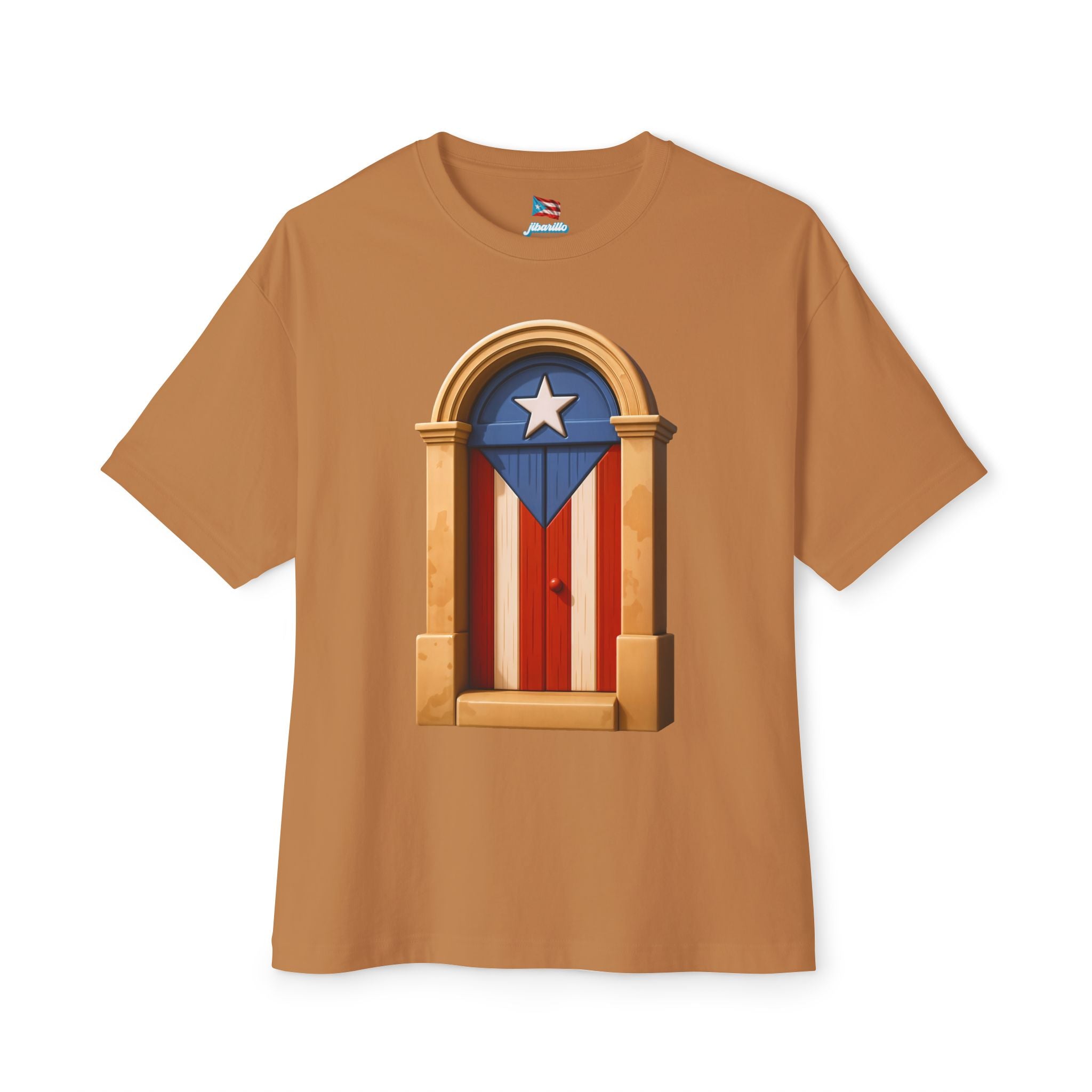 Camiseta Premium front print “Puerta Boricua” Oversized Heavy Weight 🇵🇷