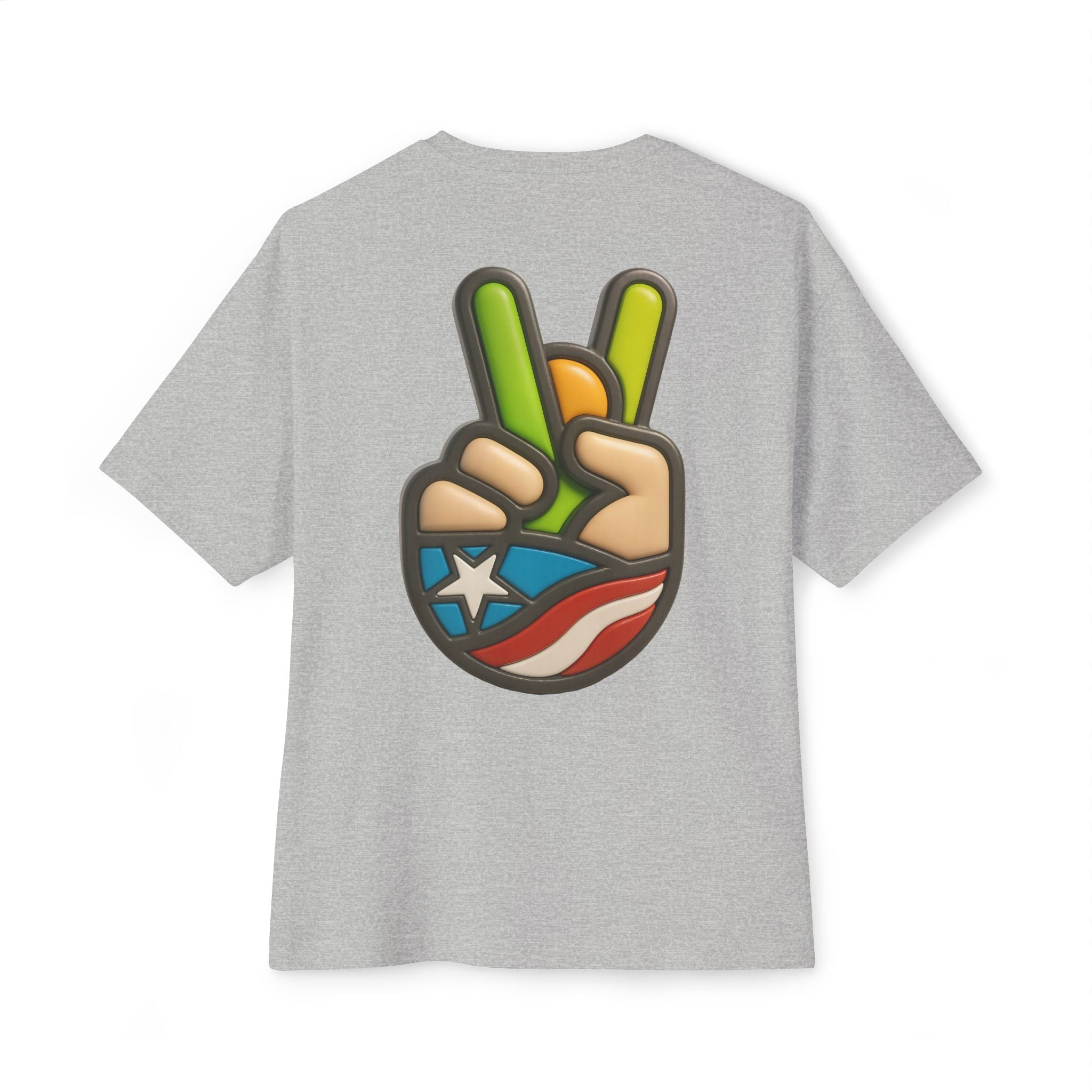 Camiseta Premium double print “Paz Boricua” Orgullo y Cultura de Puerto Rico 🇵🇷