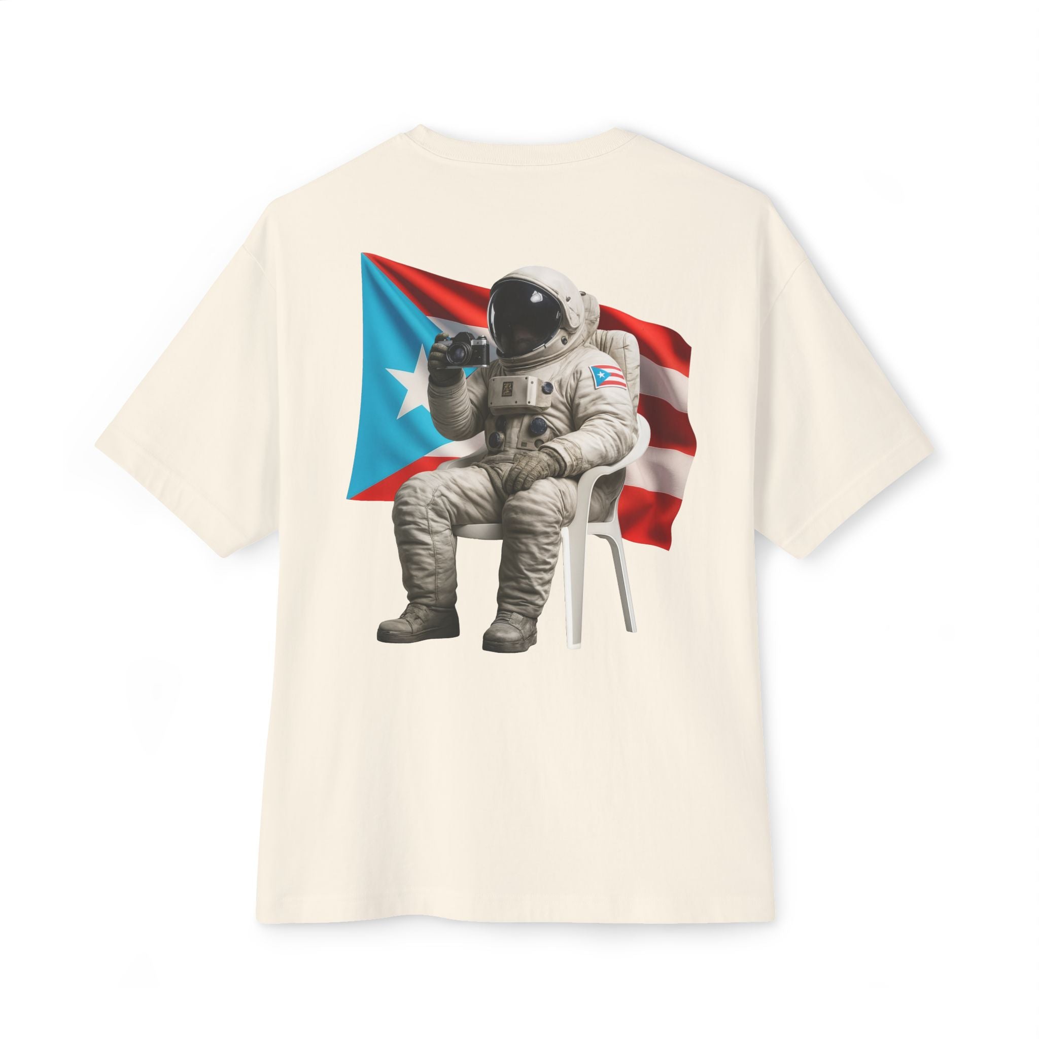 Camiseta Premium “Boricua en la Luna” Astronauta Boricua Oversized Heavy Weight 🇵🇷
