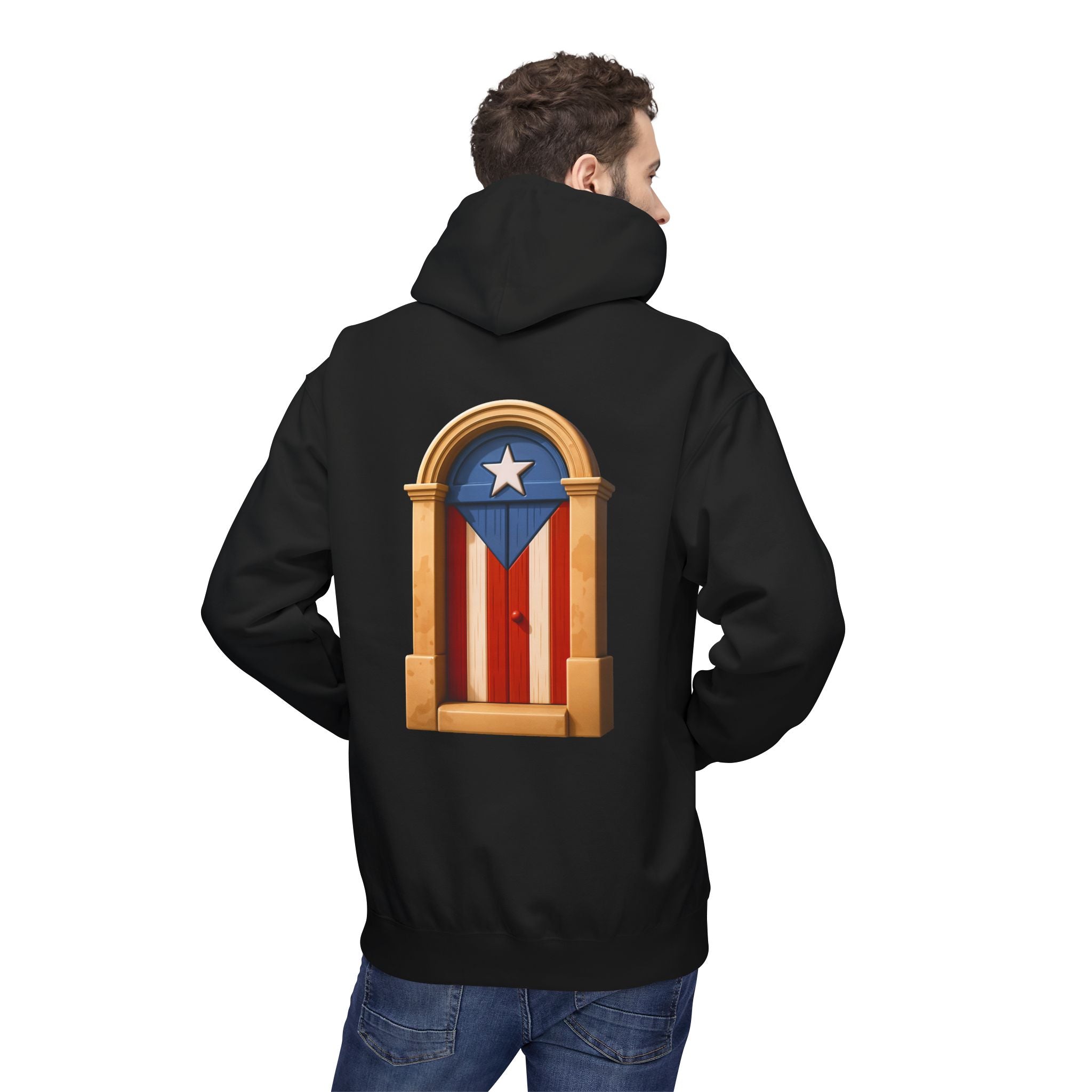Hoodie Premium “Puerta Boricua” Inspirado en el Viejo San Juan y el Orgullo de Puerto Rico 🇵🇷