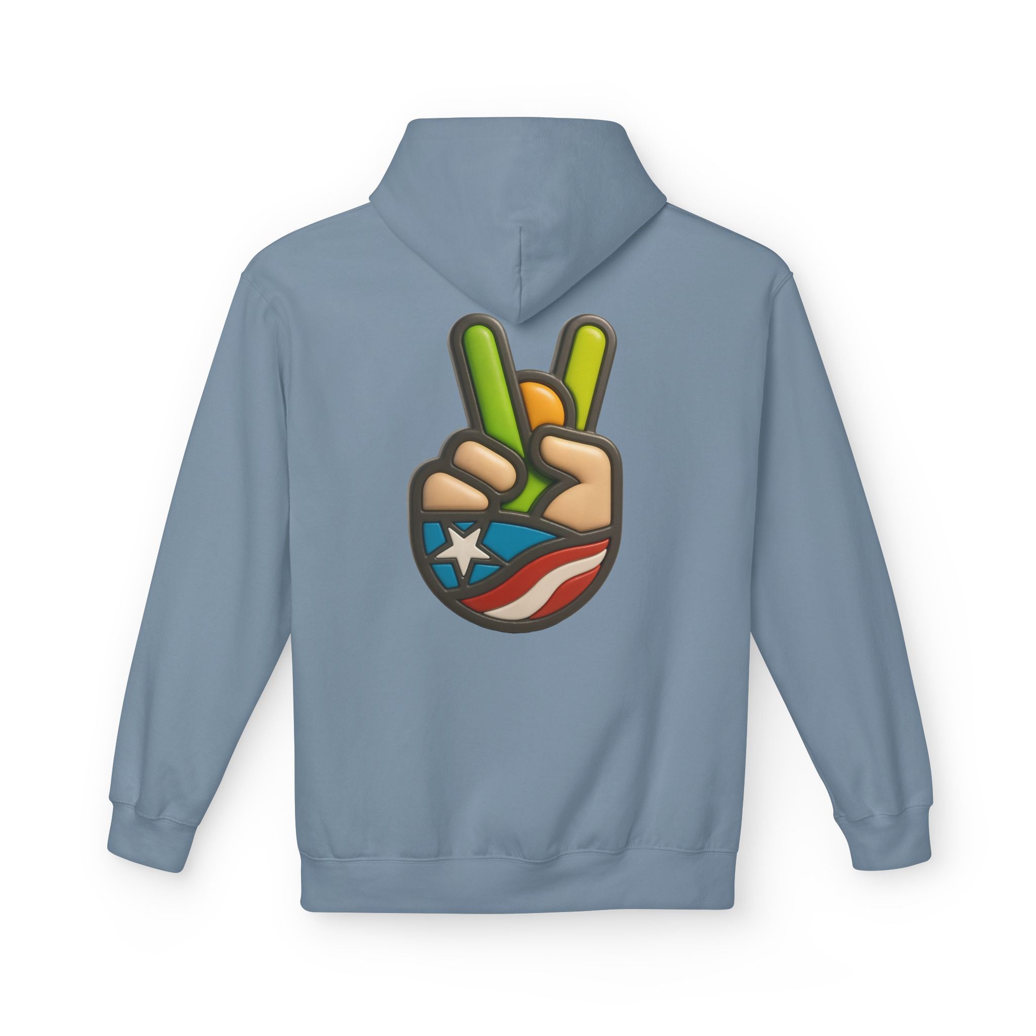 Hoodie “Paz Boricua” Cultura y Orgullo de Puerto Rico 🇵🇷✌️