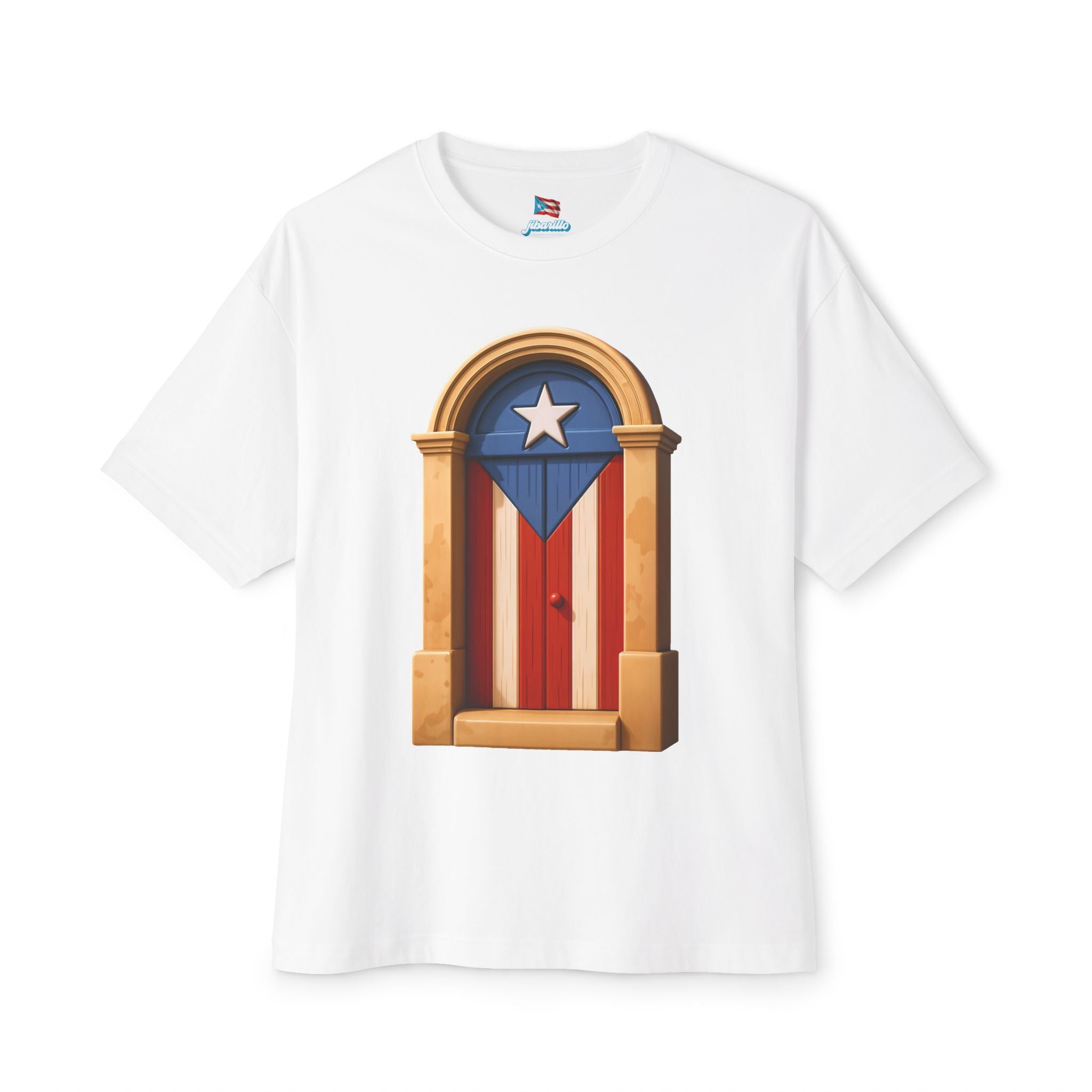 Camiseta Premium “Puerta Boricua” Oversized Heavy Weight 🇵🇷