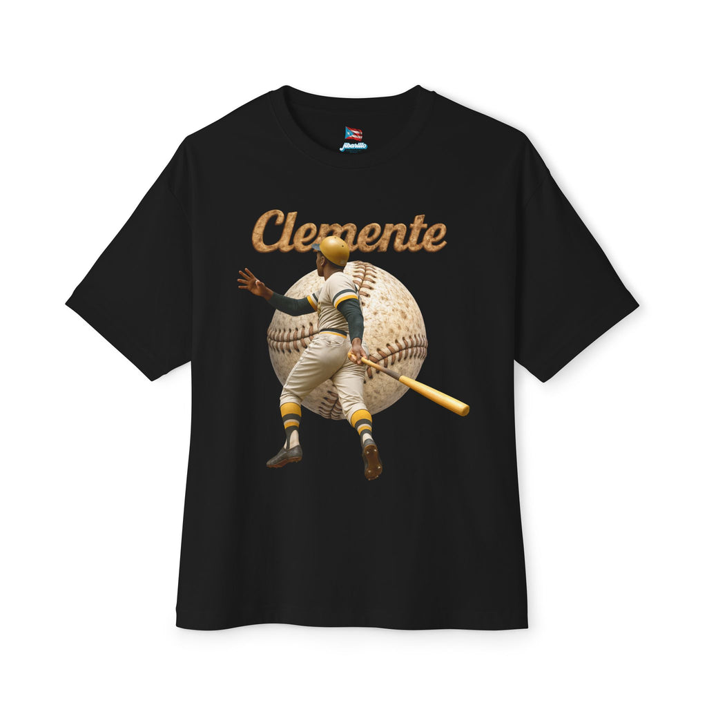Camiseta Premium front print “Clemente Leyenda” Oversized Heavy Weight 🇵🇷