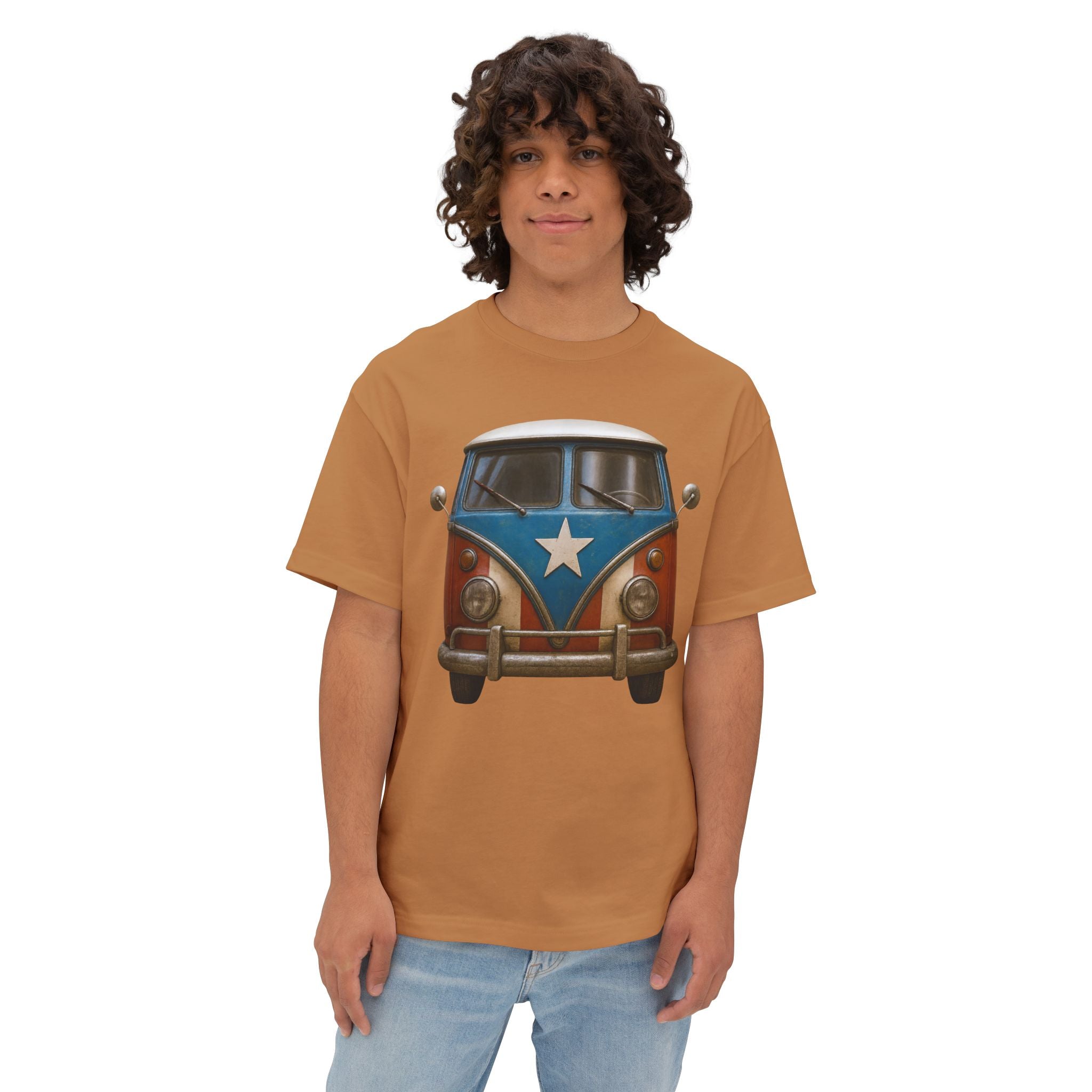 Camiseta Premium front print “La Volky Boricua” – Oversized Heavy Weight 🇵🇷