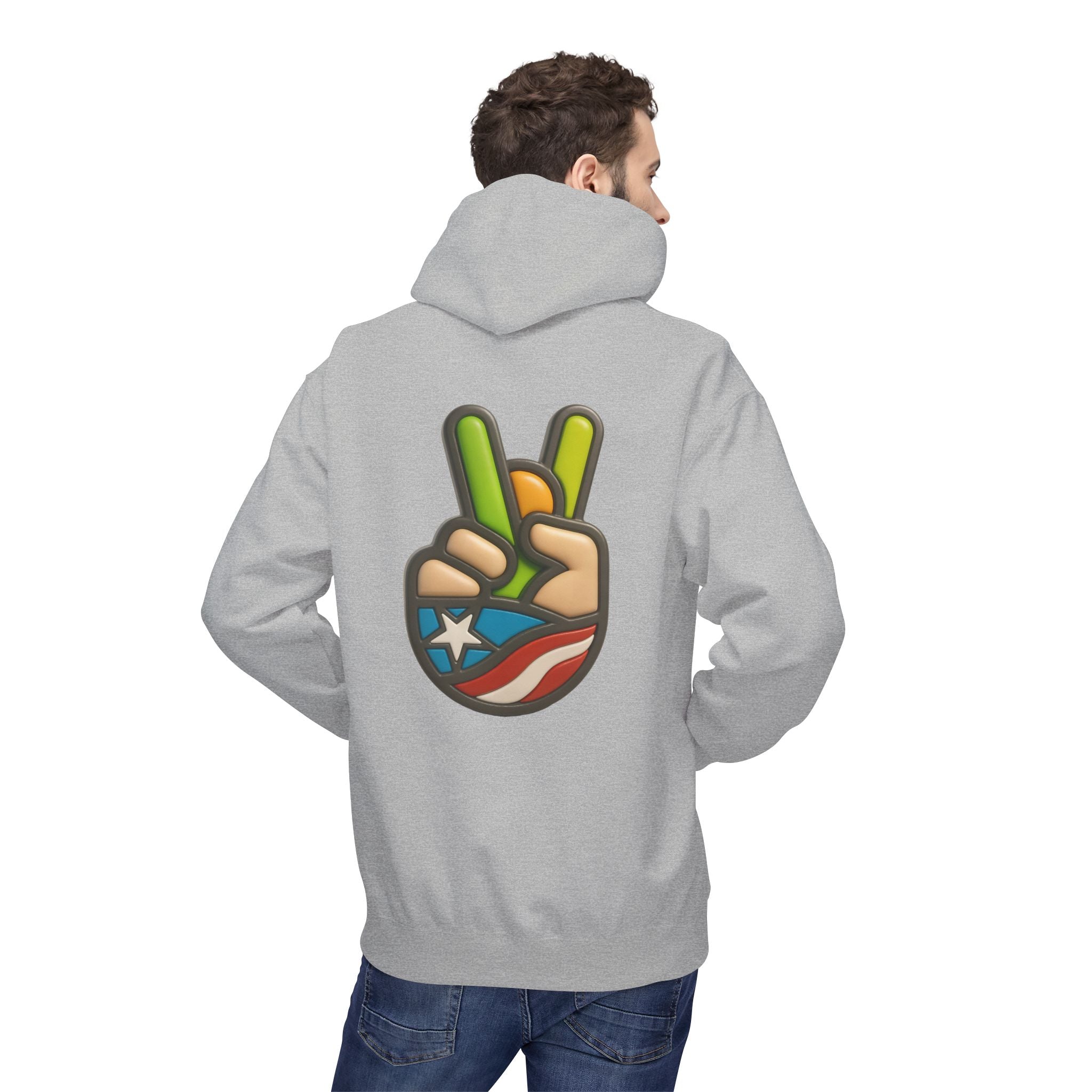 Hoodie “Paz Boricua” Cultura y Orgullo de Puerto Rico 🇵🇷✌️