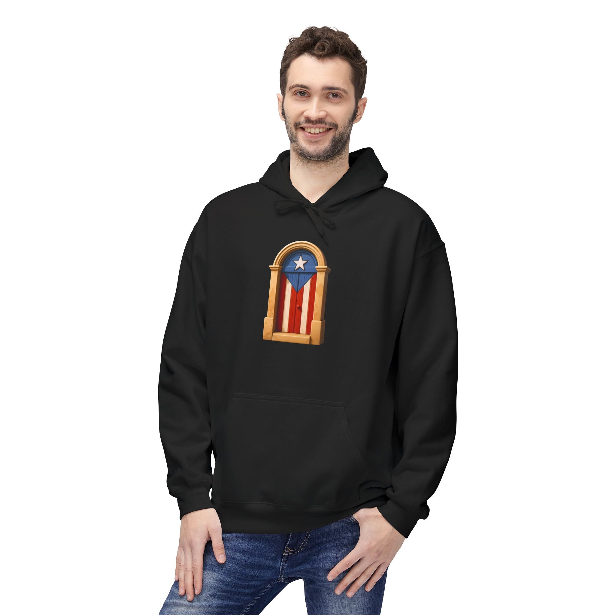 Hoodie Premium “Puerta Boricua” Inspirado en el Viejo San Juan y el Orgullo de Puerto Rico 🇵🇷
