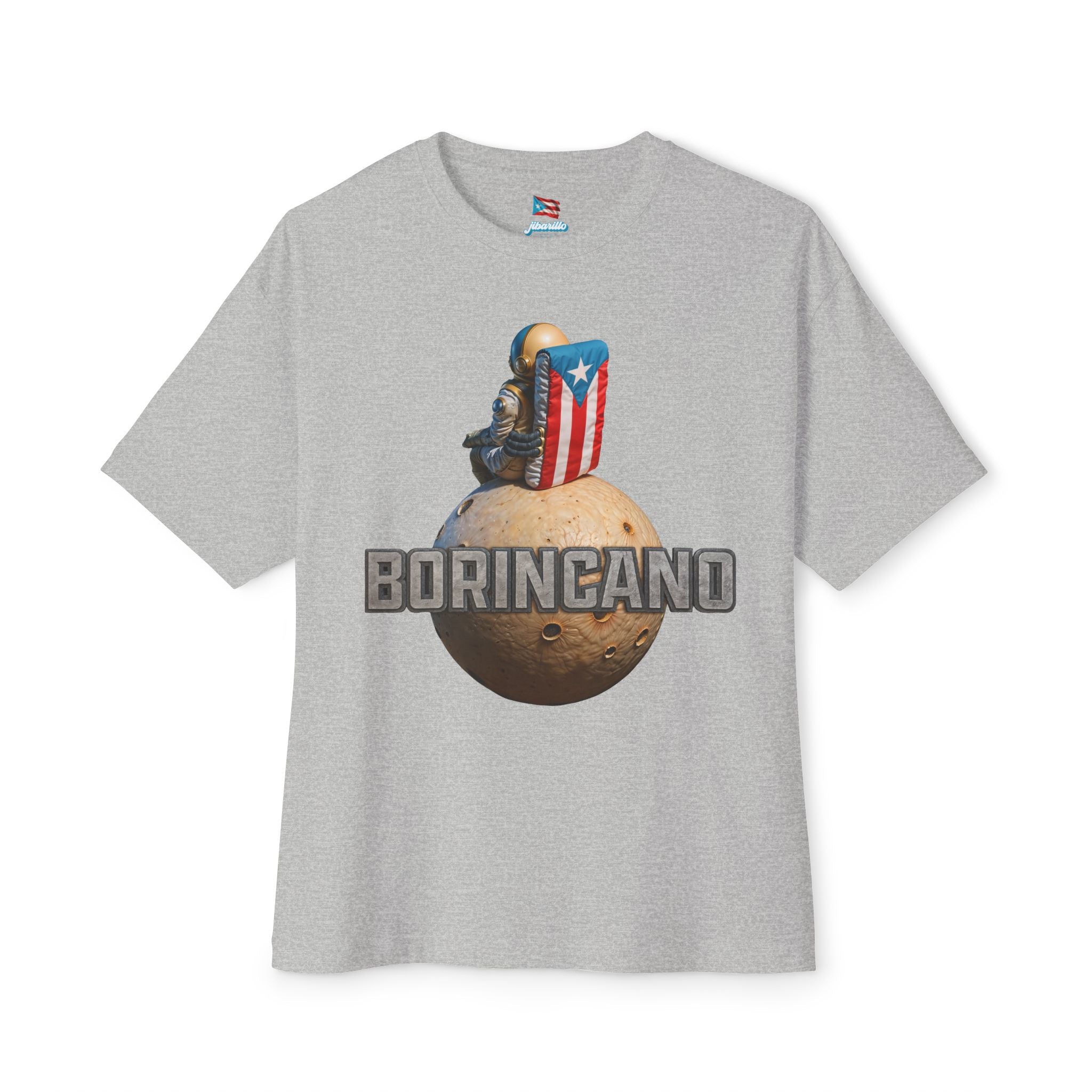 Camiseta Premium Front Print  “Borincano” Oversized Heavy Weight 🇵🇷
