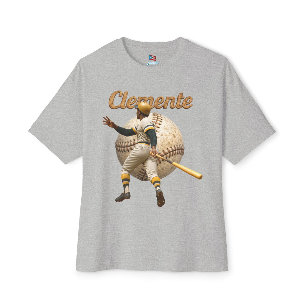 Camiseta Premium front print “Clemente Leyenda” Oversized Heavy Weight 🇵🇷