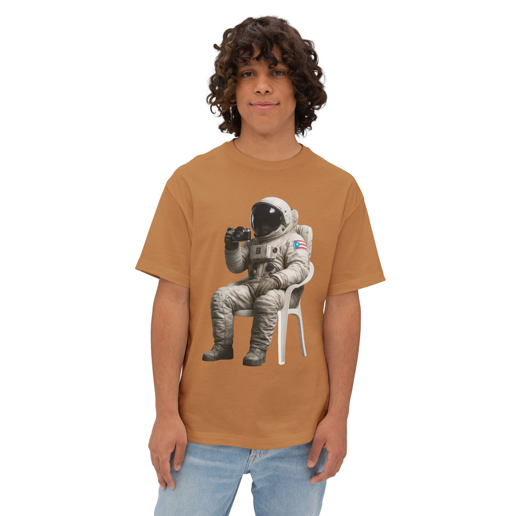 Camiseta Premium “Boricua en la Luna” Astronauta Boricua Oversized Heavy Weight 🇵🇷