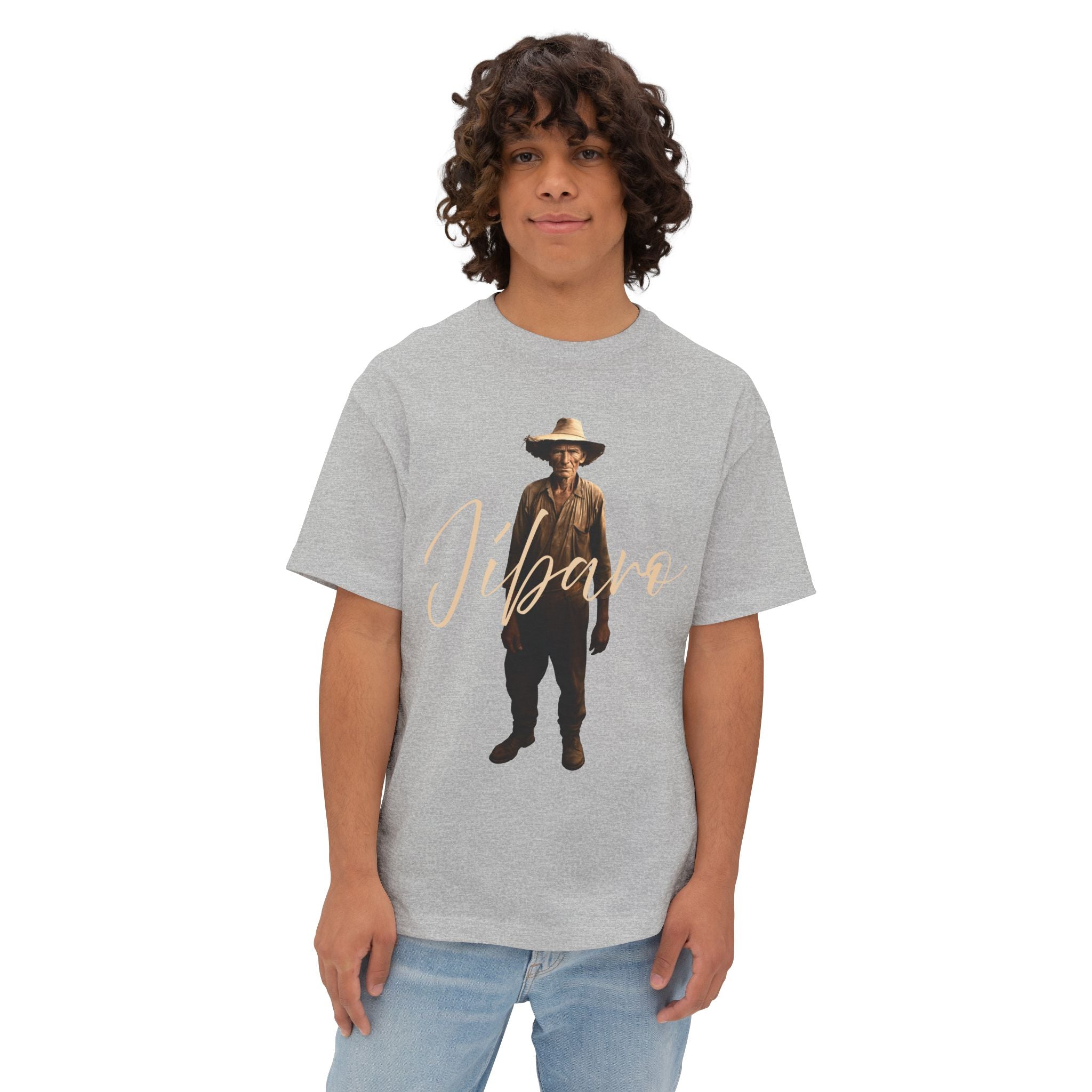 Camiseta Premium front print “Jíbaro” Orgullo de Nuestras Raíces Boricuas Oversized Heavy Weight 🇵🇷