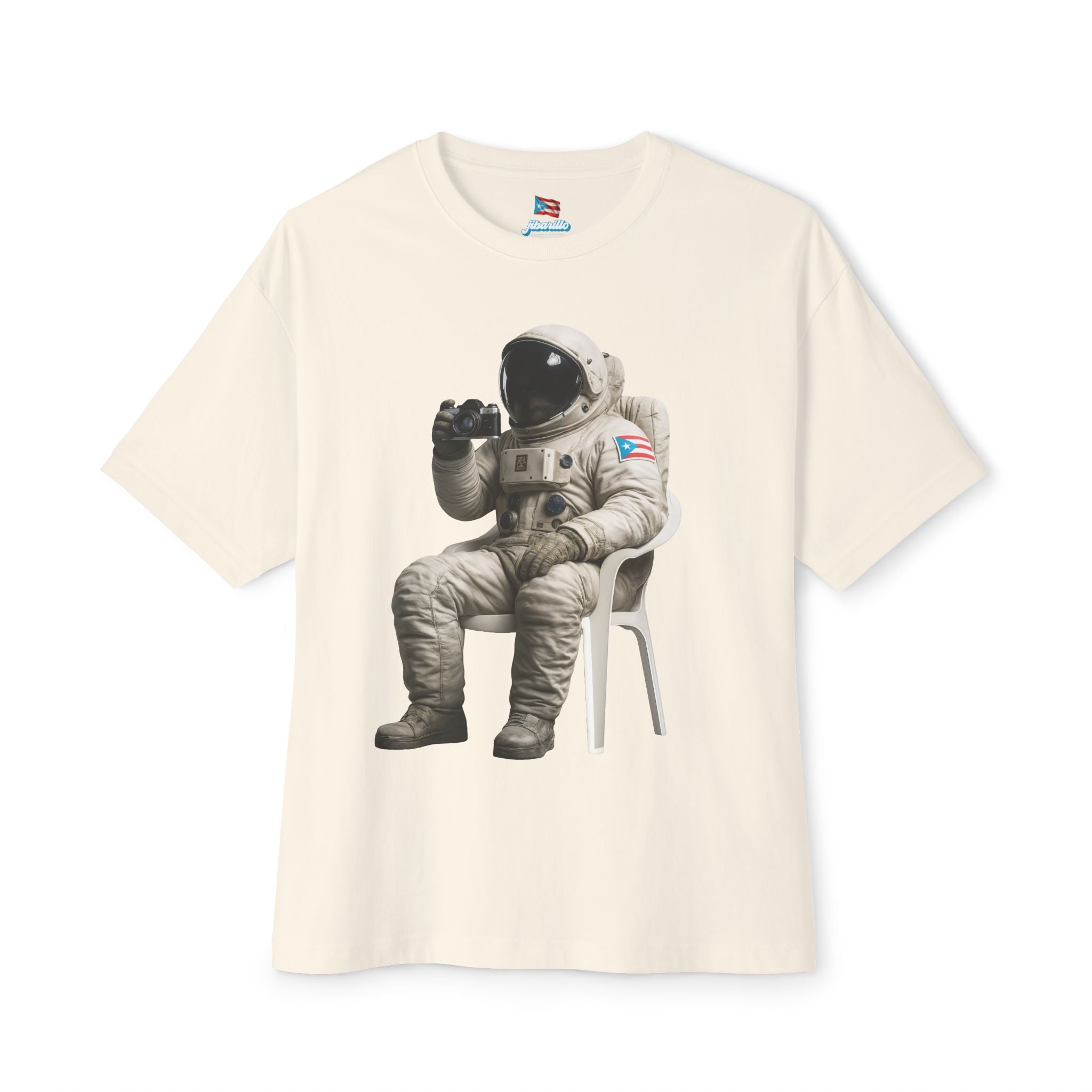 Camiseta Premium “Boricua en la Luna” Astronauta Boricua Oversized Heavy Weight 🇵🇷