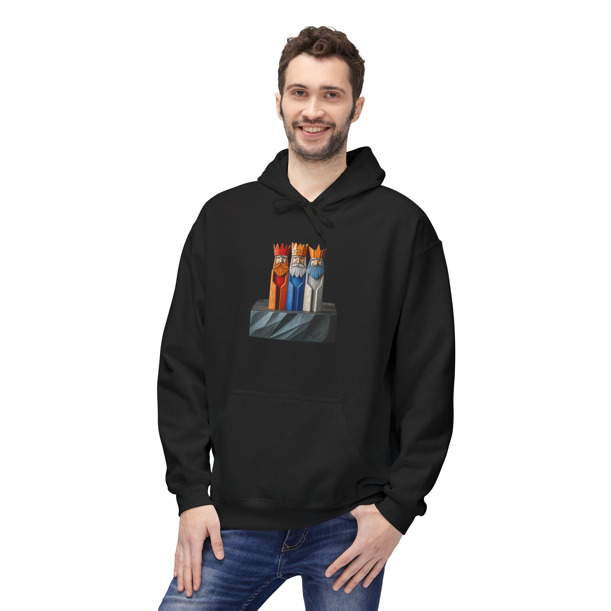 Hoodie Premium “Tres Reyes Boricuas” Tradición, Fe y Orgullo de Puerto Rico 🇵🇷