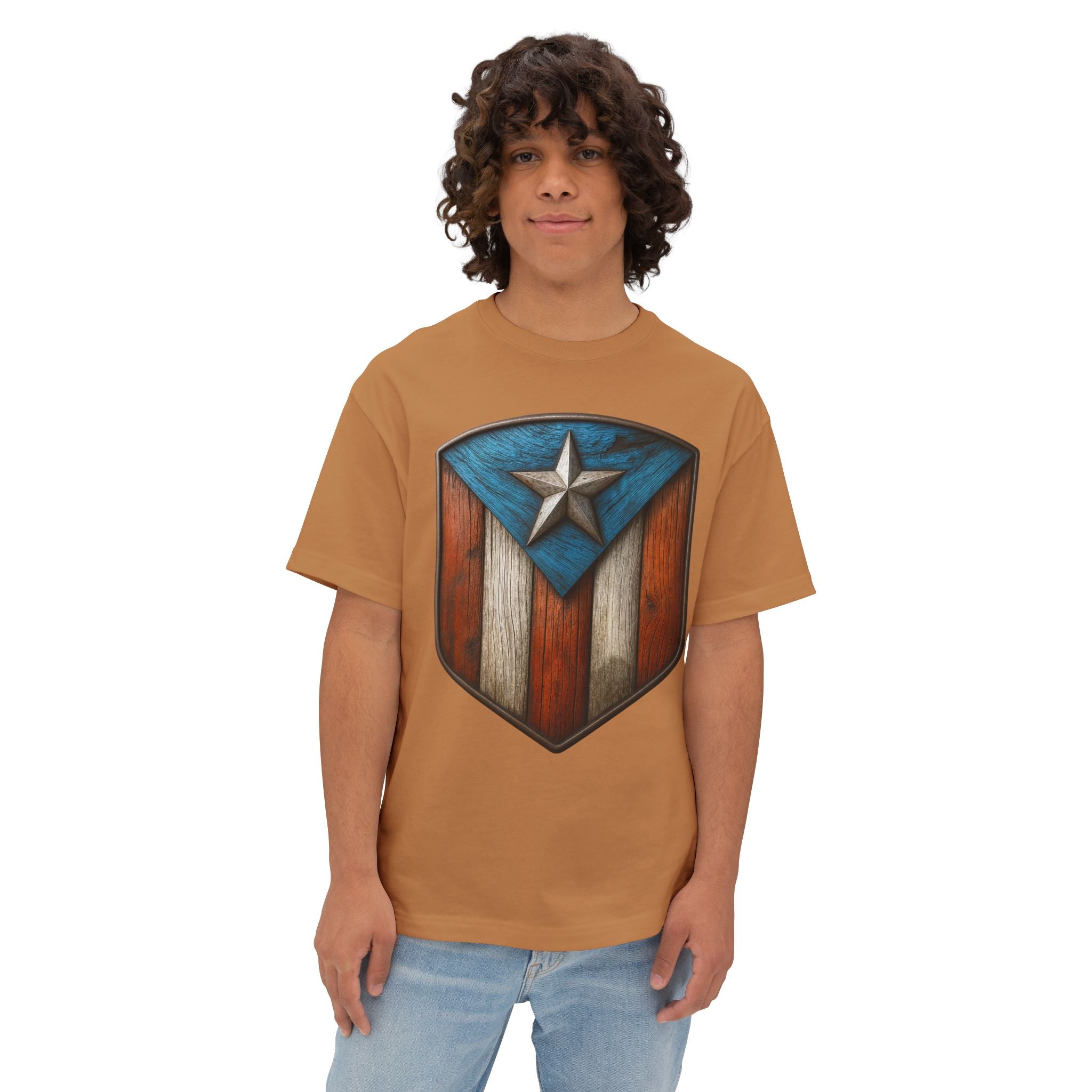 Camiseta Premium front print “Escudo Boricua” Fuerza, Identidad y Orgullo de Puerto Rico 🇵🇷