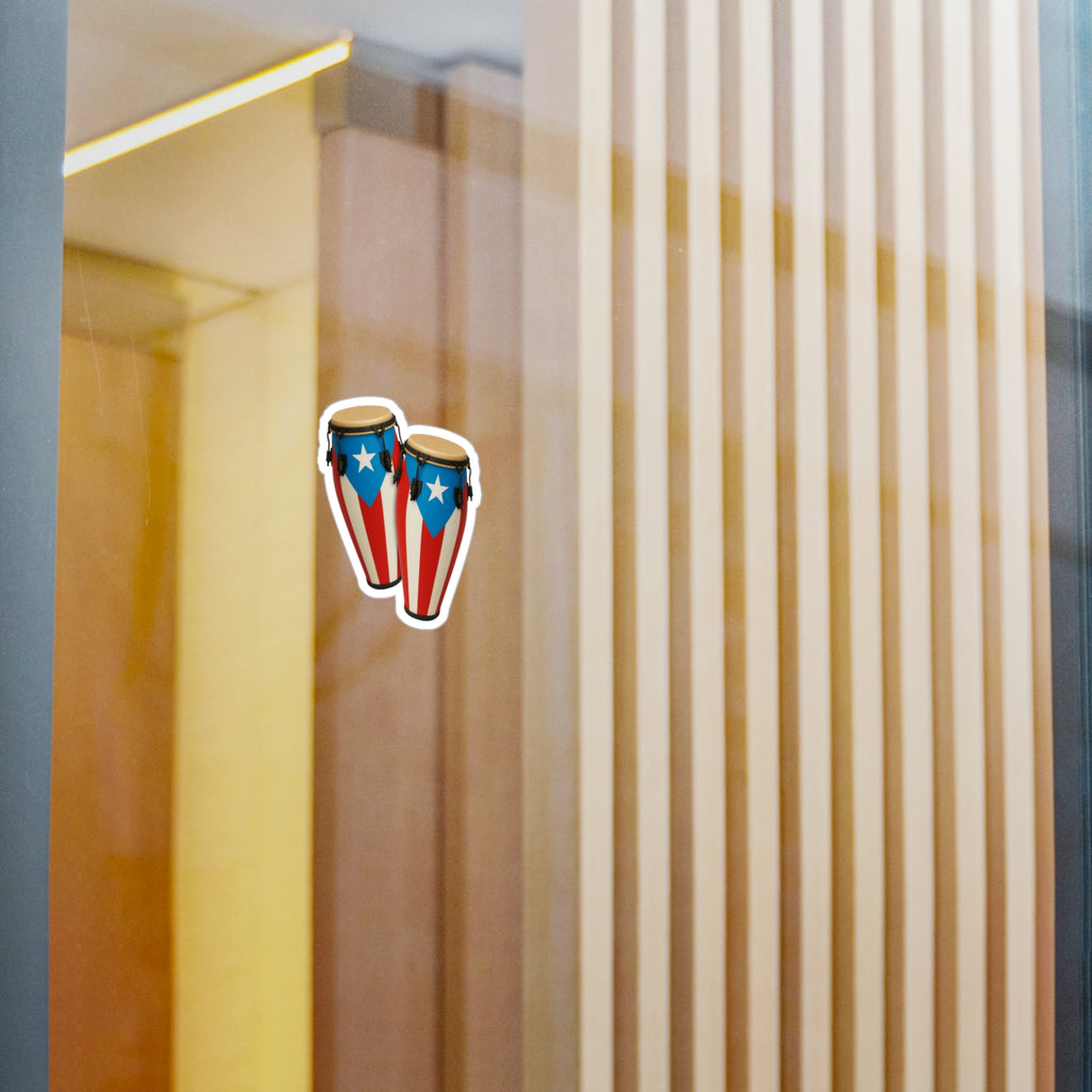 Sticker Congas Boricuas Ritmo y Cultura de Puerto Rico - Jibarillo