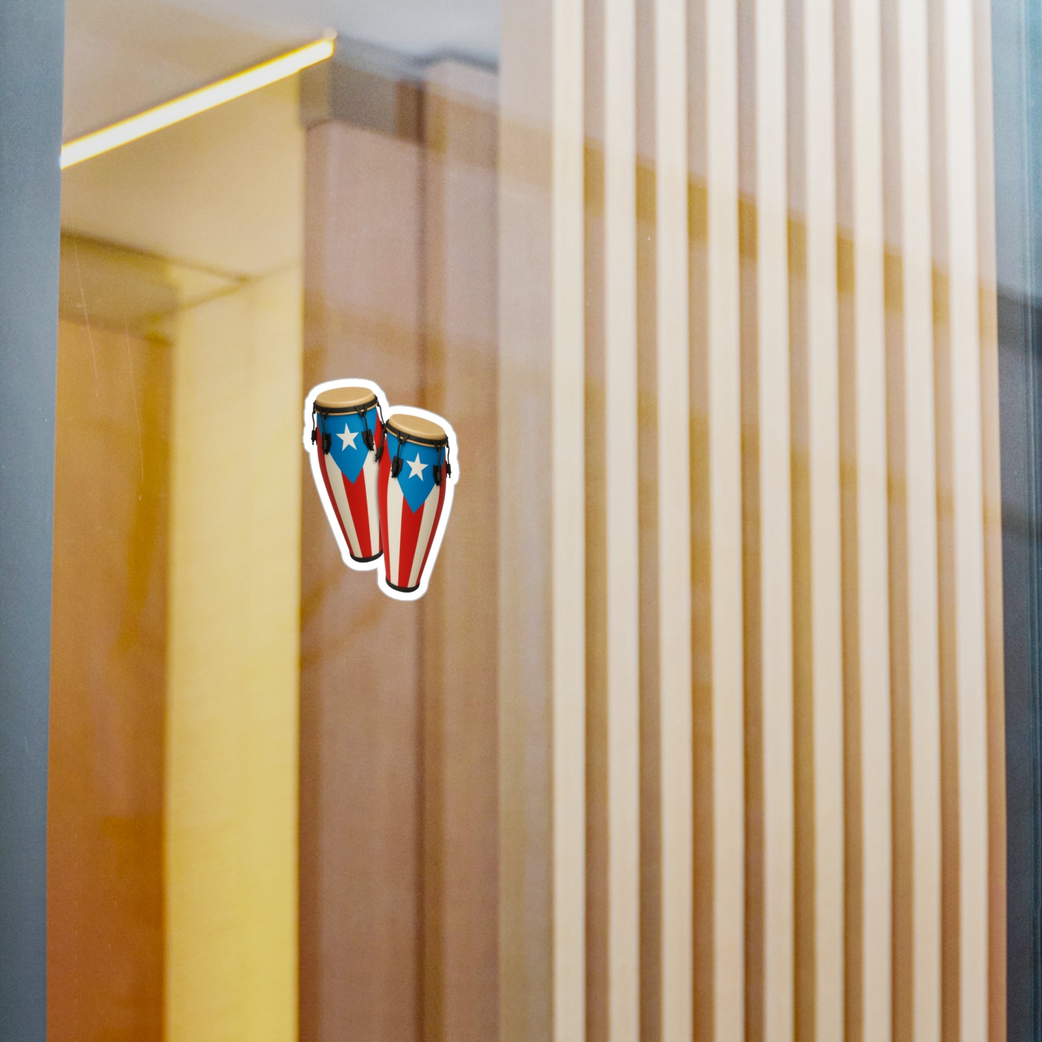 Sticker Congas Boricuas Ritmo y Cultura de Puerto Rico - Jibarillo