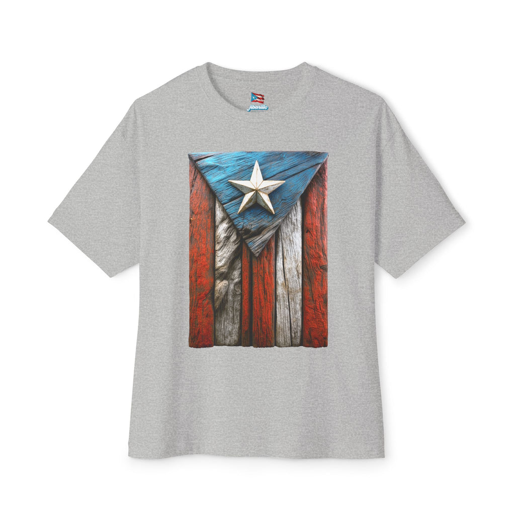 Camiseta Premium “Bandera en Madera” Orgullo de Puerto Rico 🇵🇷