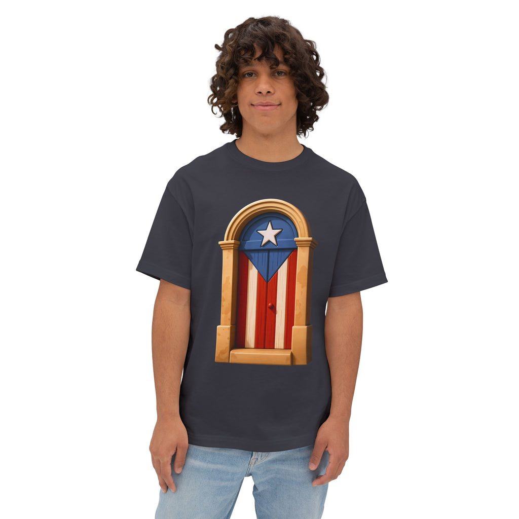 Camiseta Premium “Puerta Boricua” Oversized Heavy Weight 🇵🇷