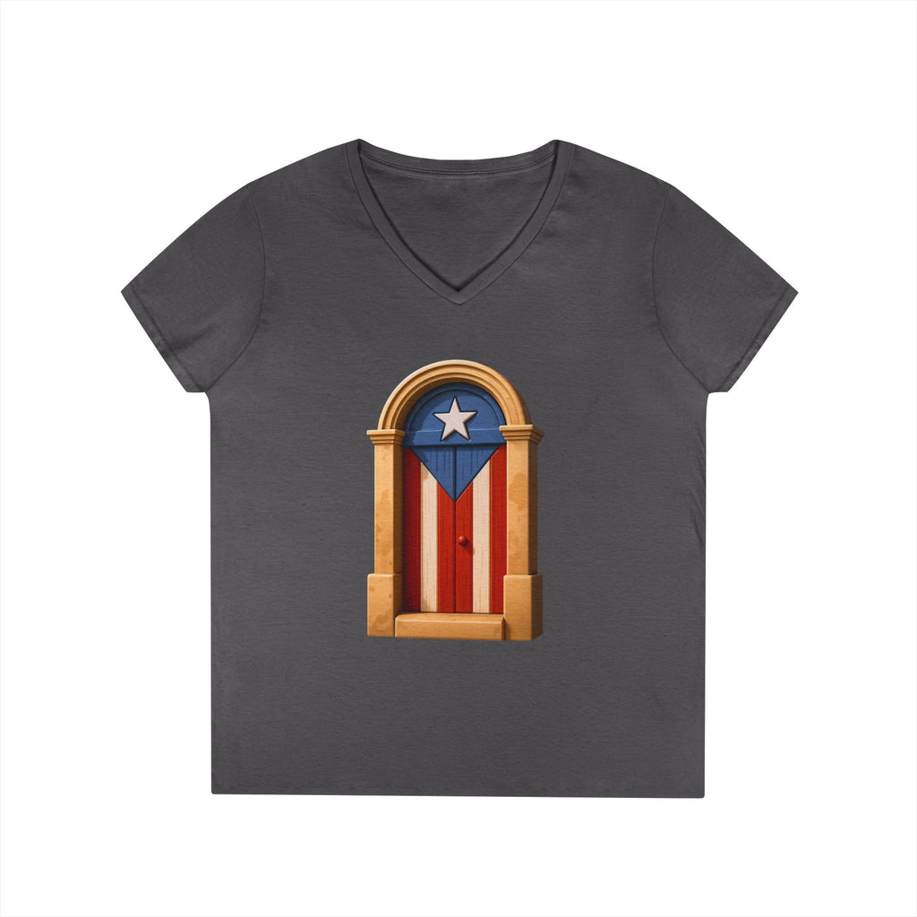 Camiseta V-Neck “Puerta de San Juan” Orgullo y Tradición de Puerto Rico 🇵🇷