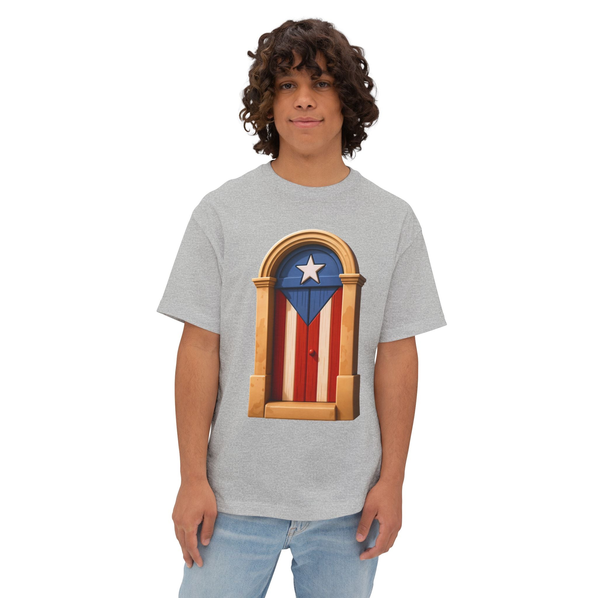 Camiseta Premium “Puerta Boricua” Oversized Heavy Weight 🇵🇷