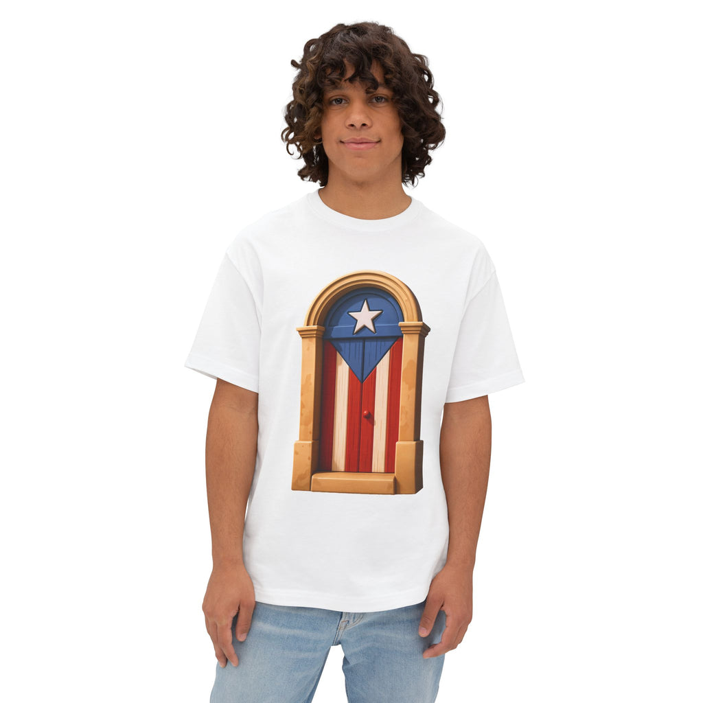 Camiseta Premium “Puerta Boricua” Oversized Heavy Weight 🇵🇷