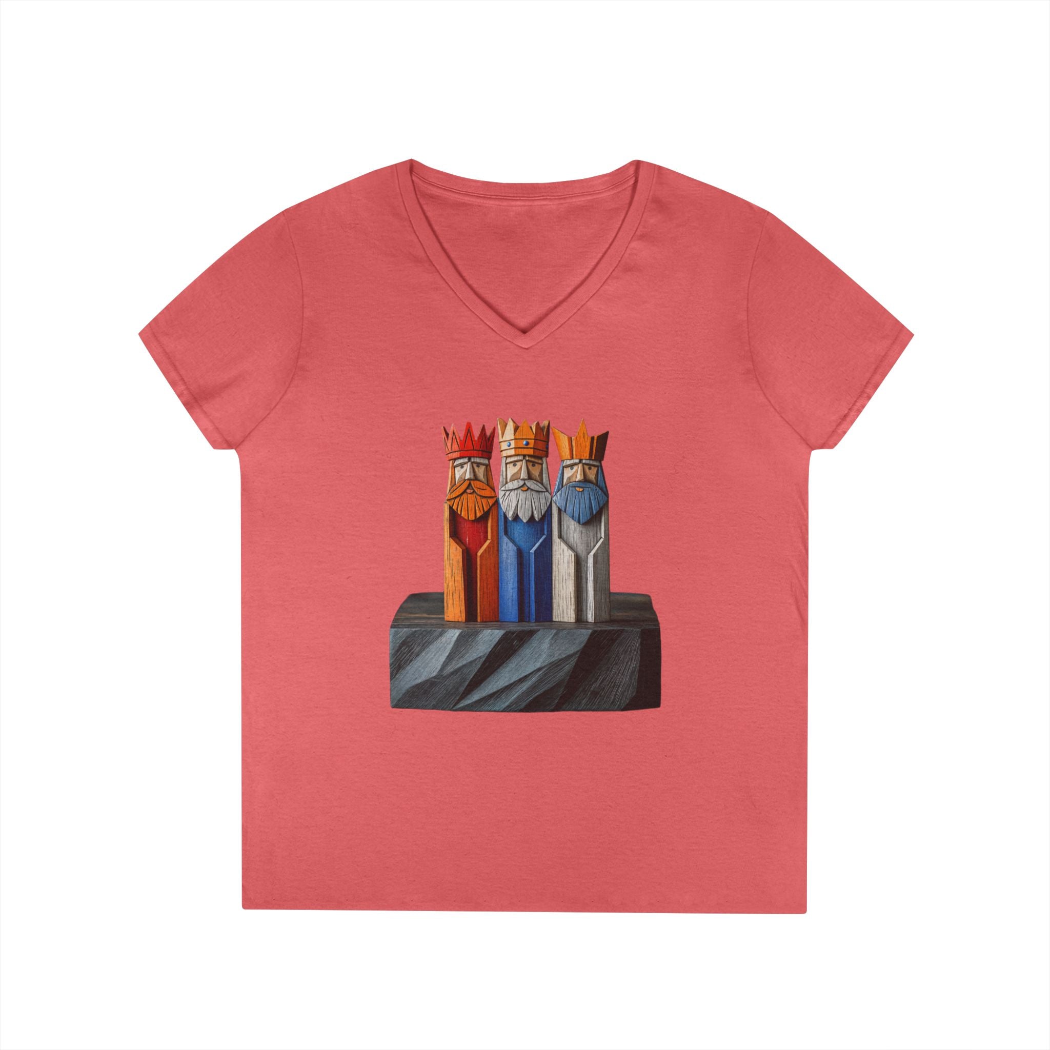 Camiseta V-Neck “Tres Reyes Boricuas” Tradición, Fe y Cultura de Puerto Rico 🇵🇷