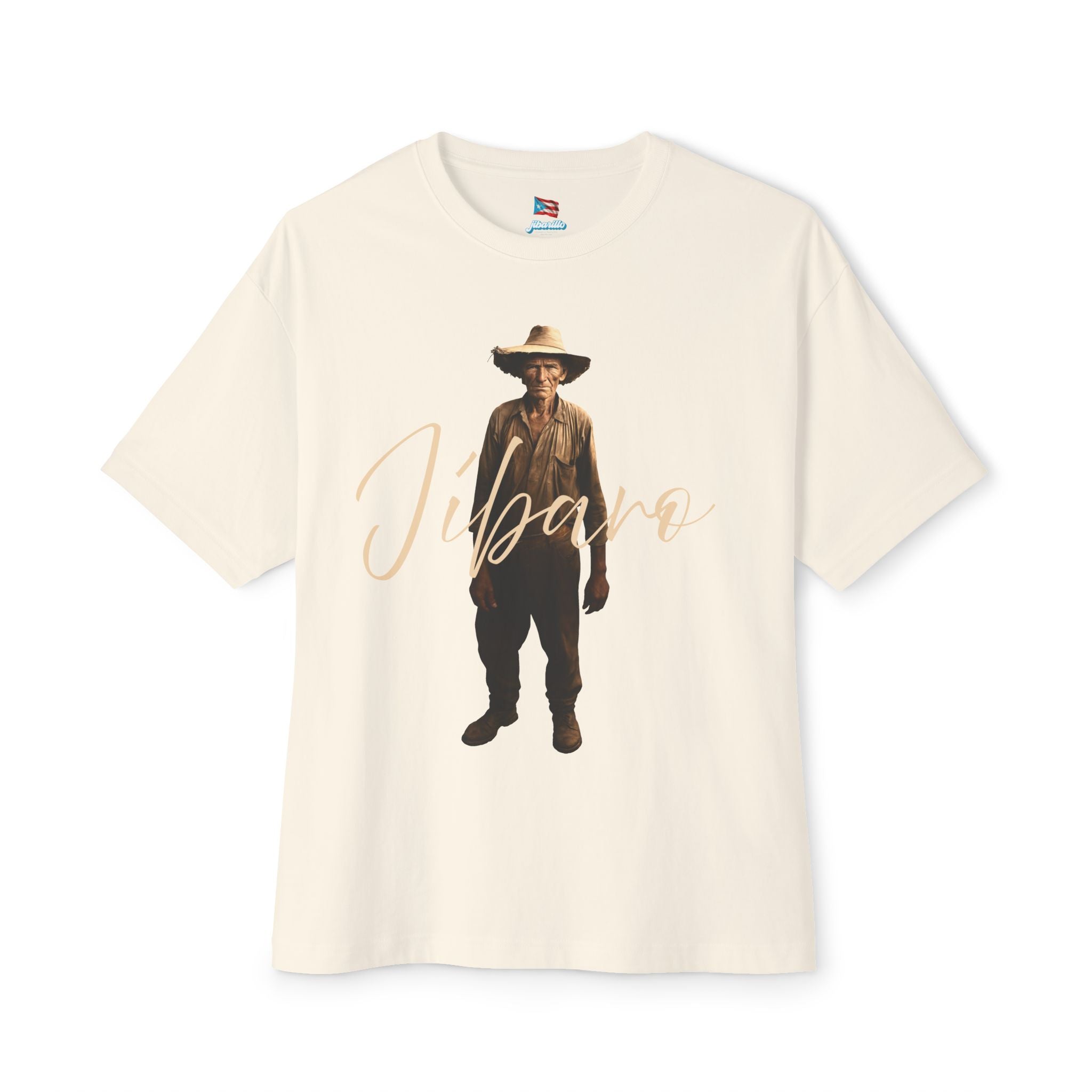 Camiseta Premium front print “Jíbaro” Orgullo de Nuestras Raíces Boricuas Oversized Heavy Weight 🇵🇷